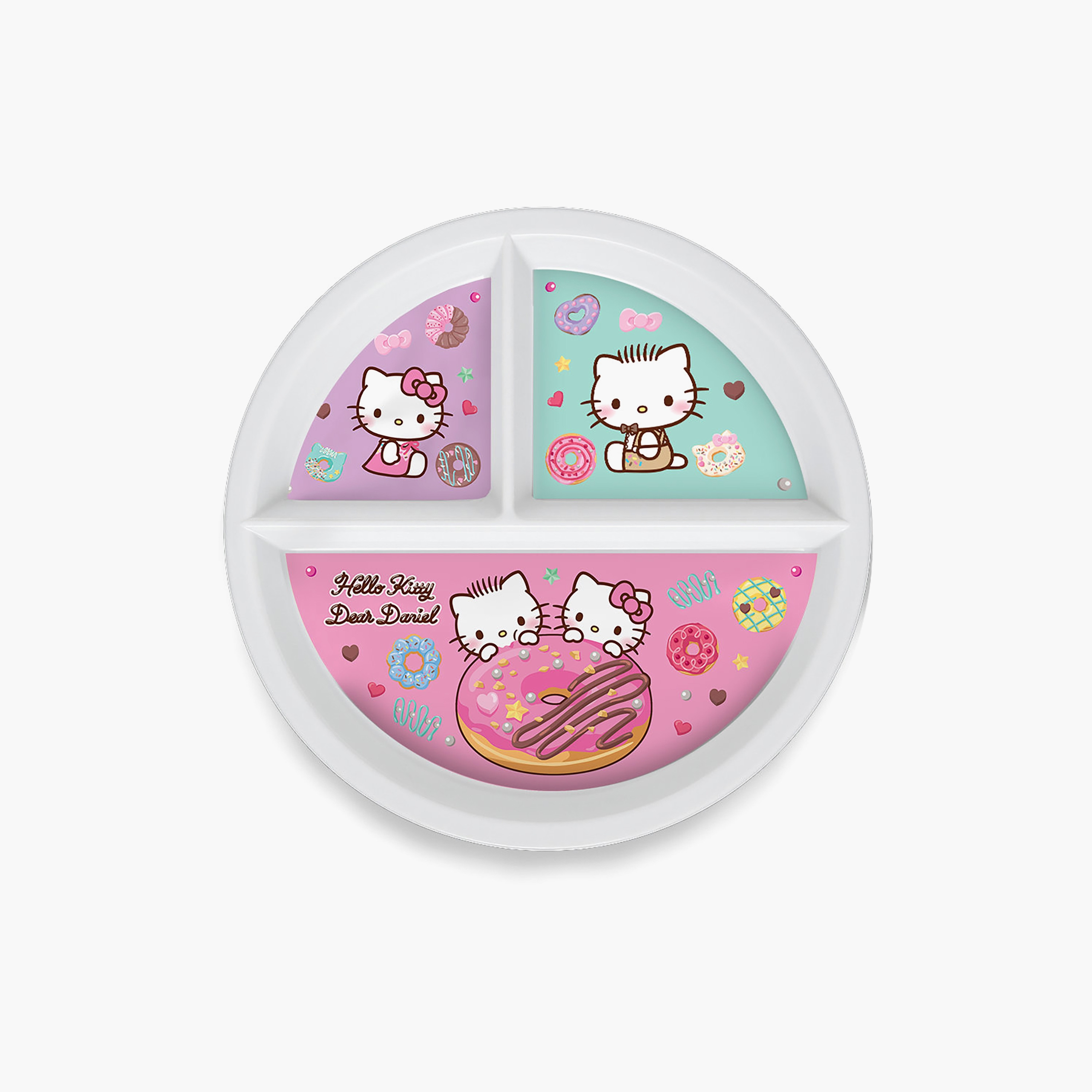 Saniro Hello Kitty Divided Premium Mico Mealtime Plate-baby-feeding-mealtimeessentials-image-1