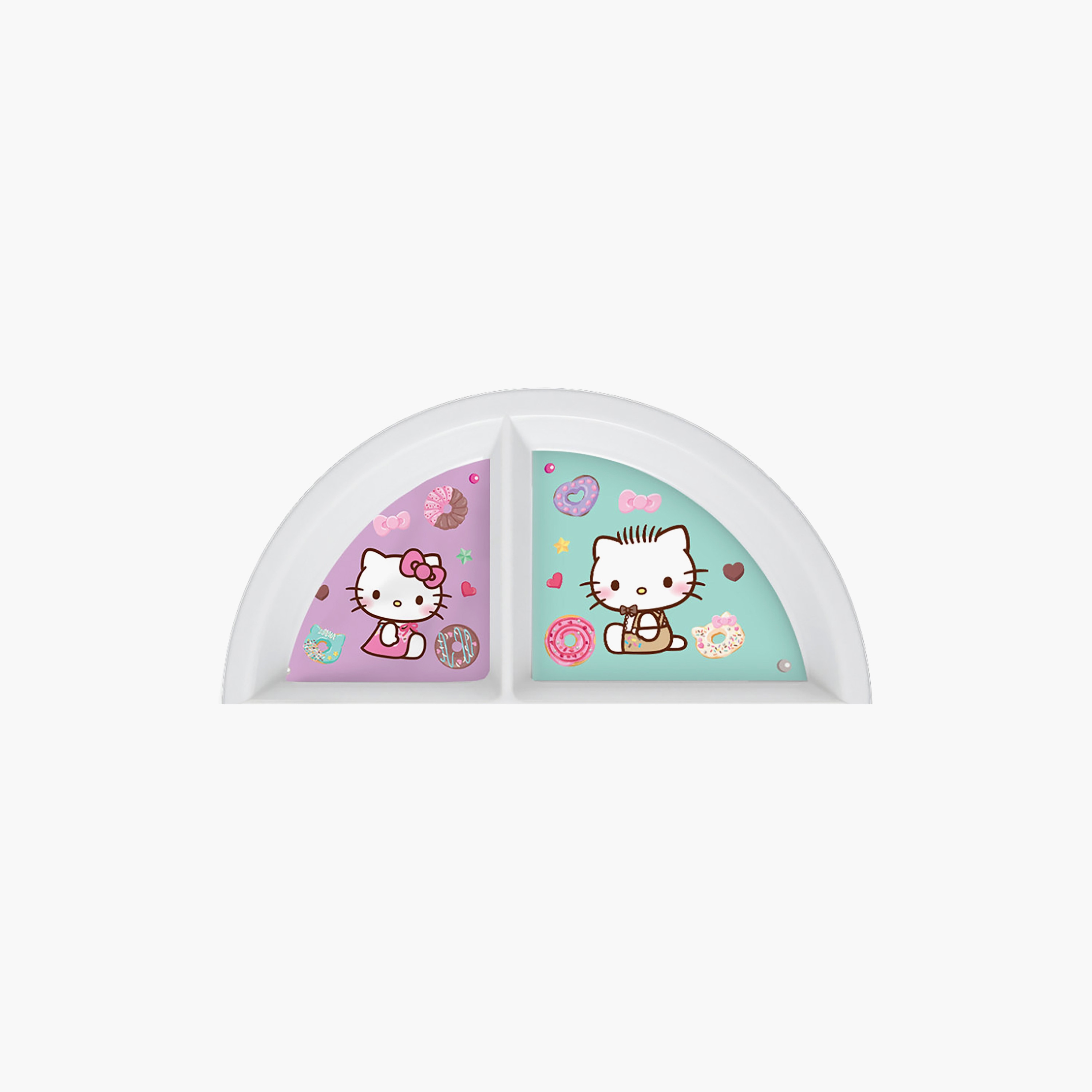 Saniro Hello Kitty Divided Premium Mico Mealtime Plate-baby-feeding-mealtimeessentials-image-2