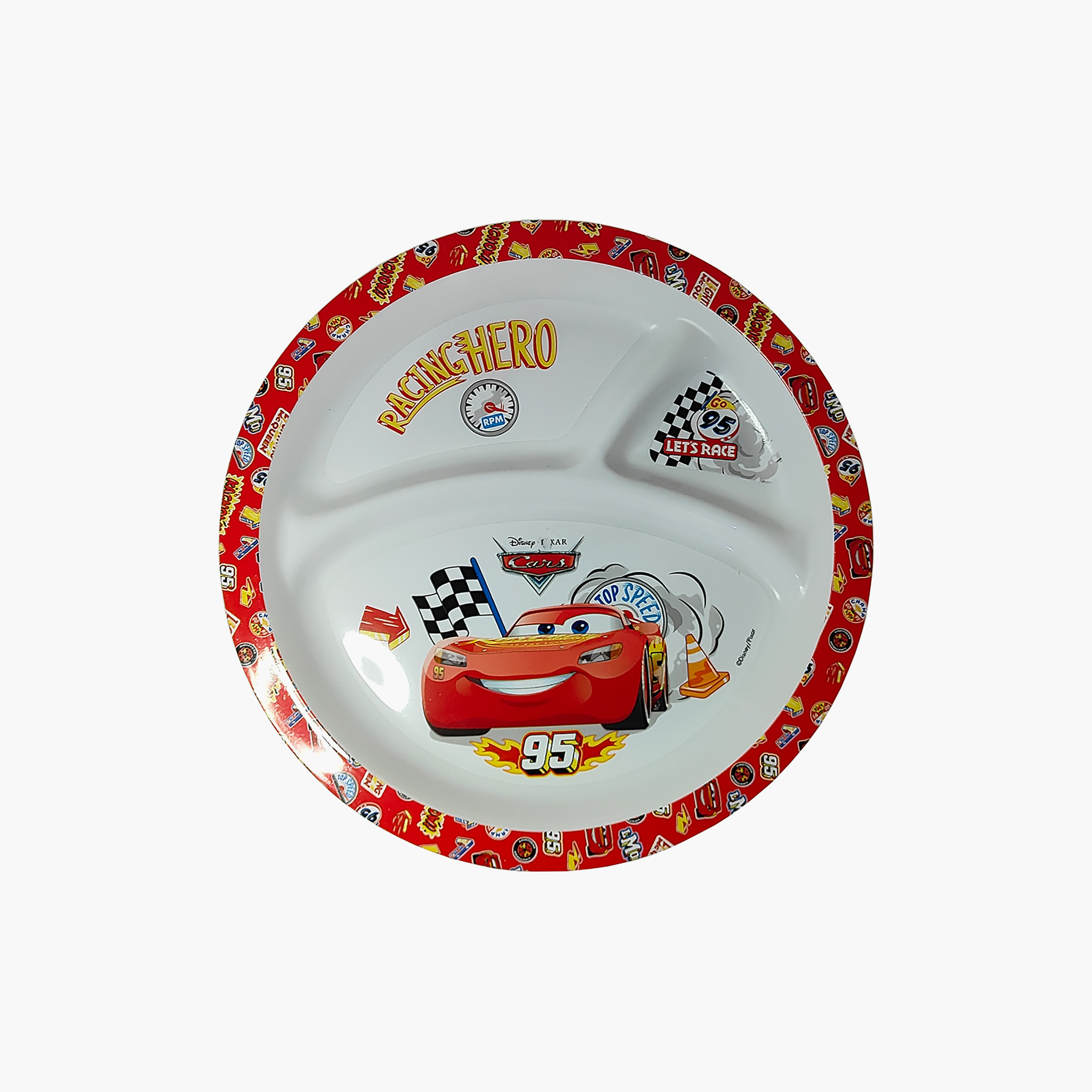 طبق ميكو مقسم آمن للاستخدام في الميكروويف بتصميم مكوين من ديزني كارز-baby-feeding-mealtimeessentials-image-1
