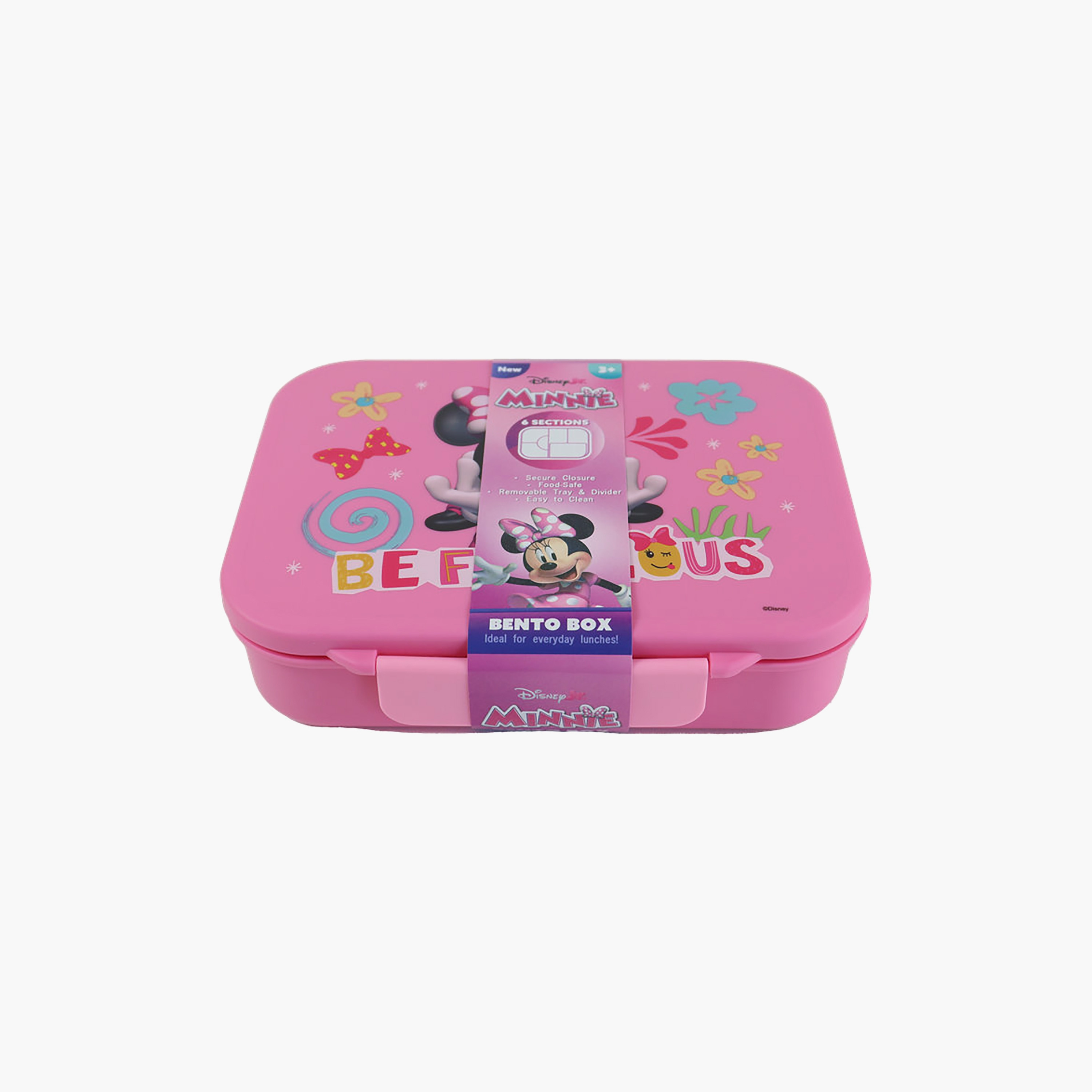 لانش بوكس بينتو ميني ماوس للبنات مع 6 أقسام - 1100 مل-school-lunchessentials-lunchboxes-image-3