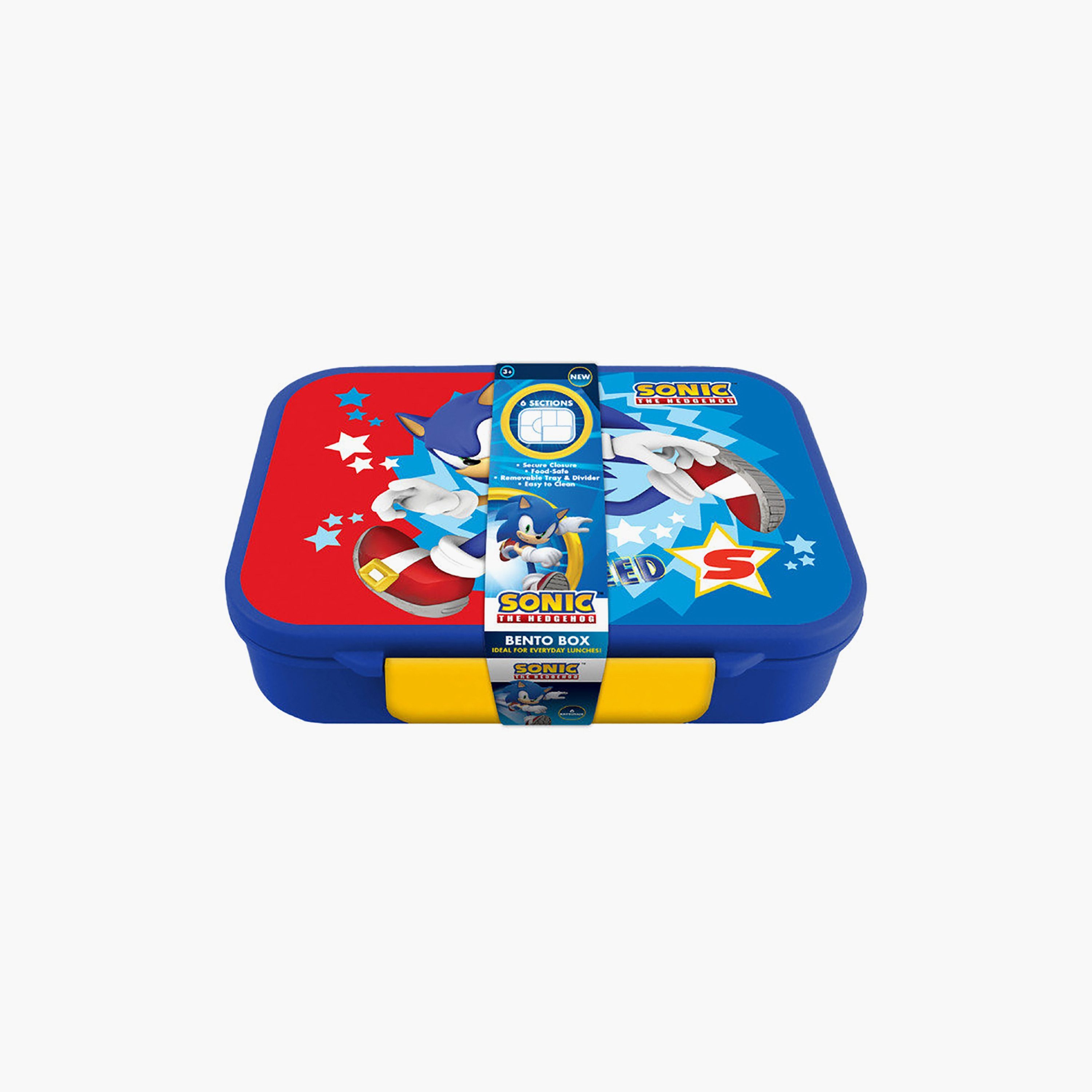 لانش بوكس بينتو سونيك ذا هيدجهوج للأولاد مع 6 أقسام - 1100 مل-school-lunchessentials-lunchboxes-image-3