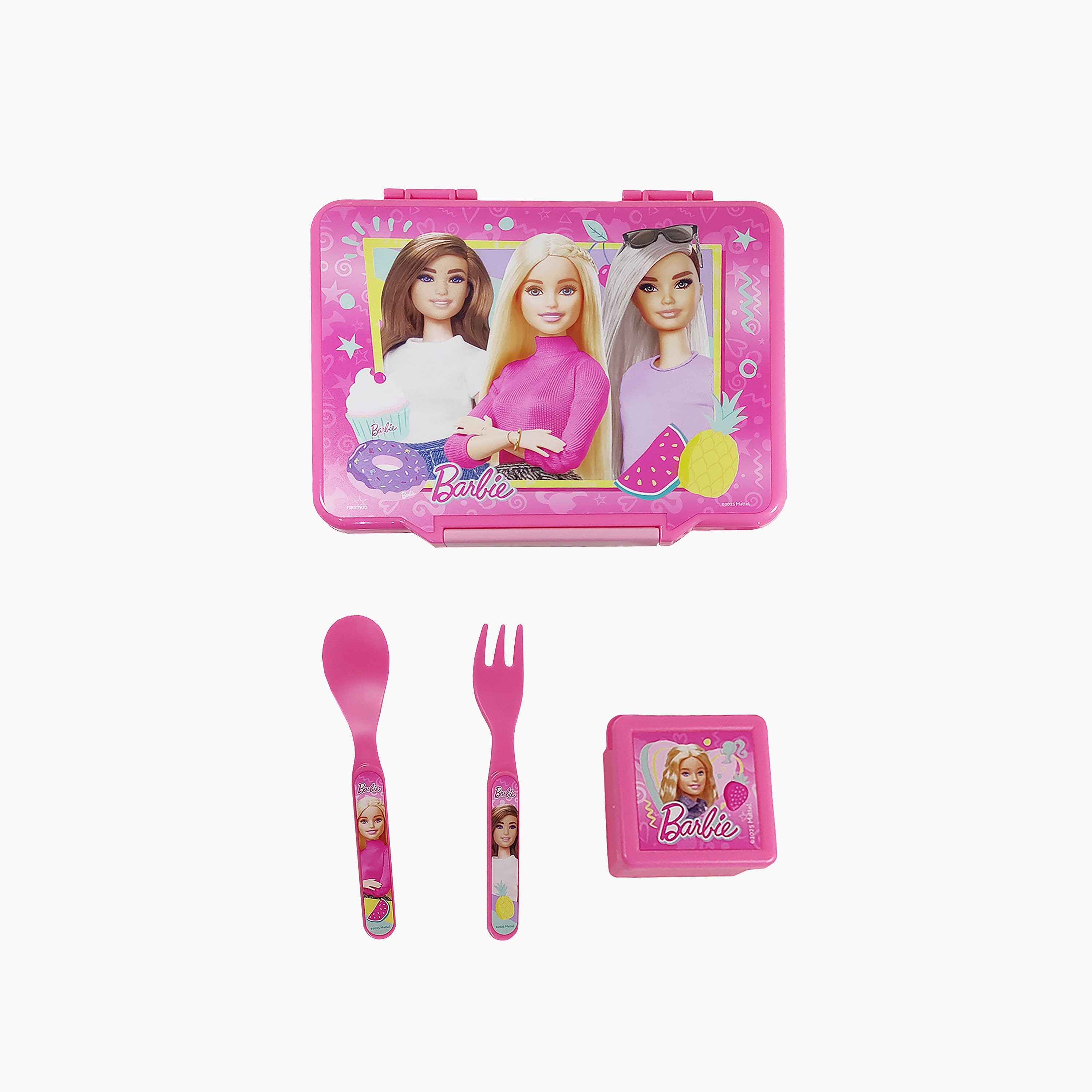 حقيبة طعام بينتو للبنات مع أدوات مائدة من باربي-school-lunchessentials-lunchboxes-image-1