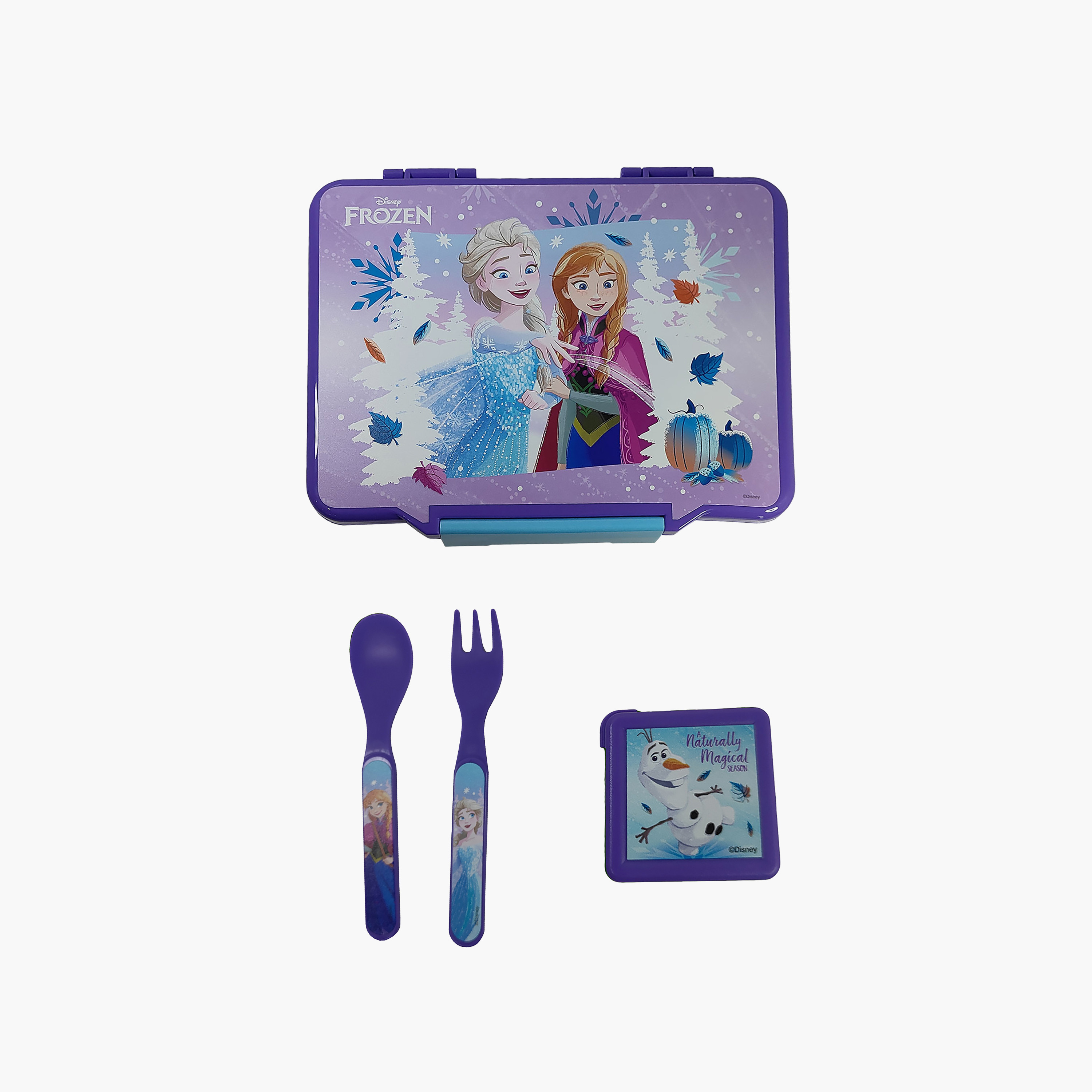 حقيبة طعام بينتو للبنات مع أدوات مائدة من ديزني فروزن-school-lunchessentials-lunchboxes-image-1
