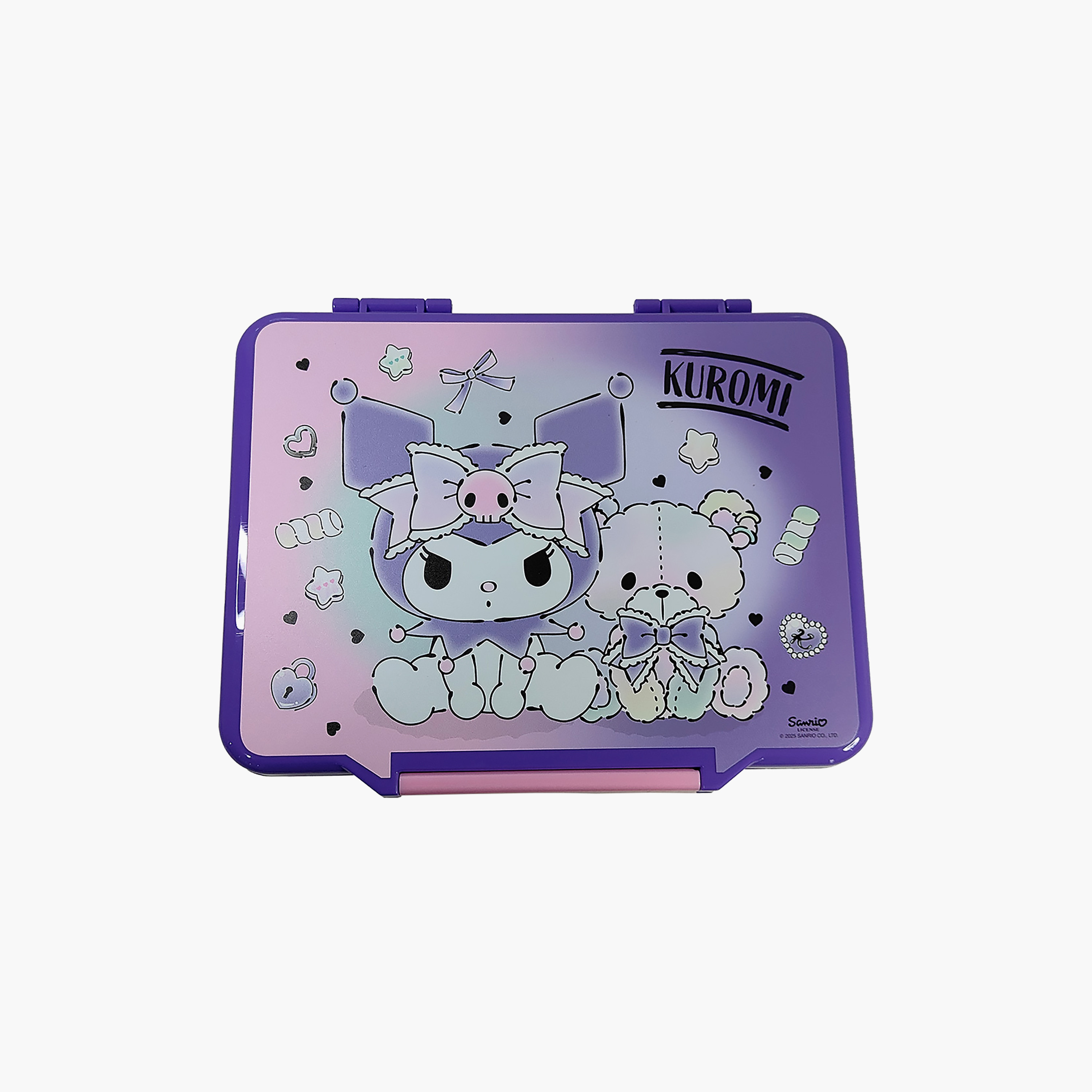 Kuromi Bento Lunch Box for Girls with Cutlery-school-lunchessentials-lunchboxes-image-2