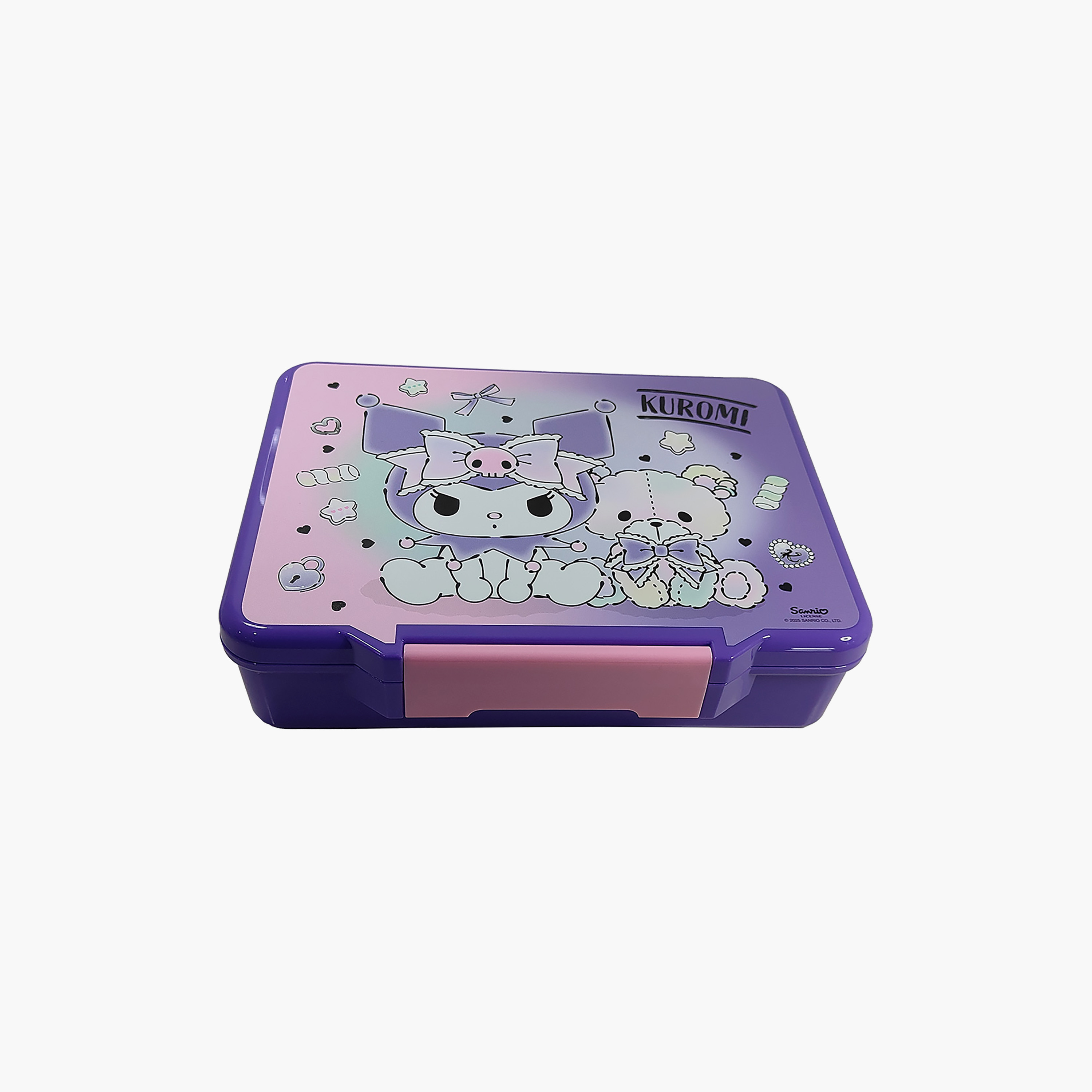Kuromi Bento Lunch Box for Girls with Cutlery-school-lunchessentials-lunchboxes-image-5