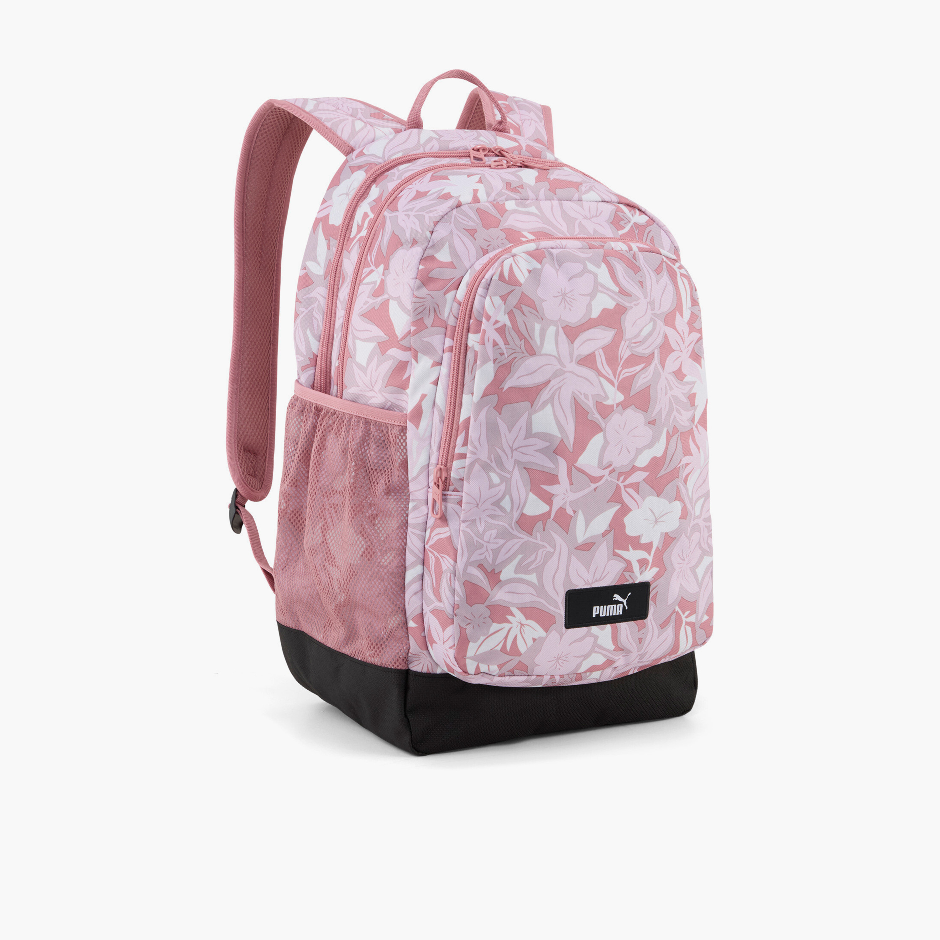 شنطة ظهر بجيب لابتوب وطبعات زهرية للبنات من 5-13 سنة من بوما-school-bagsandbackpacks-backpacks-image-1