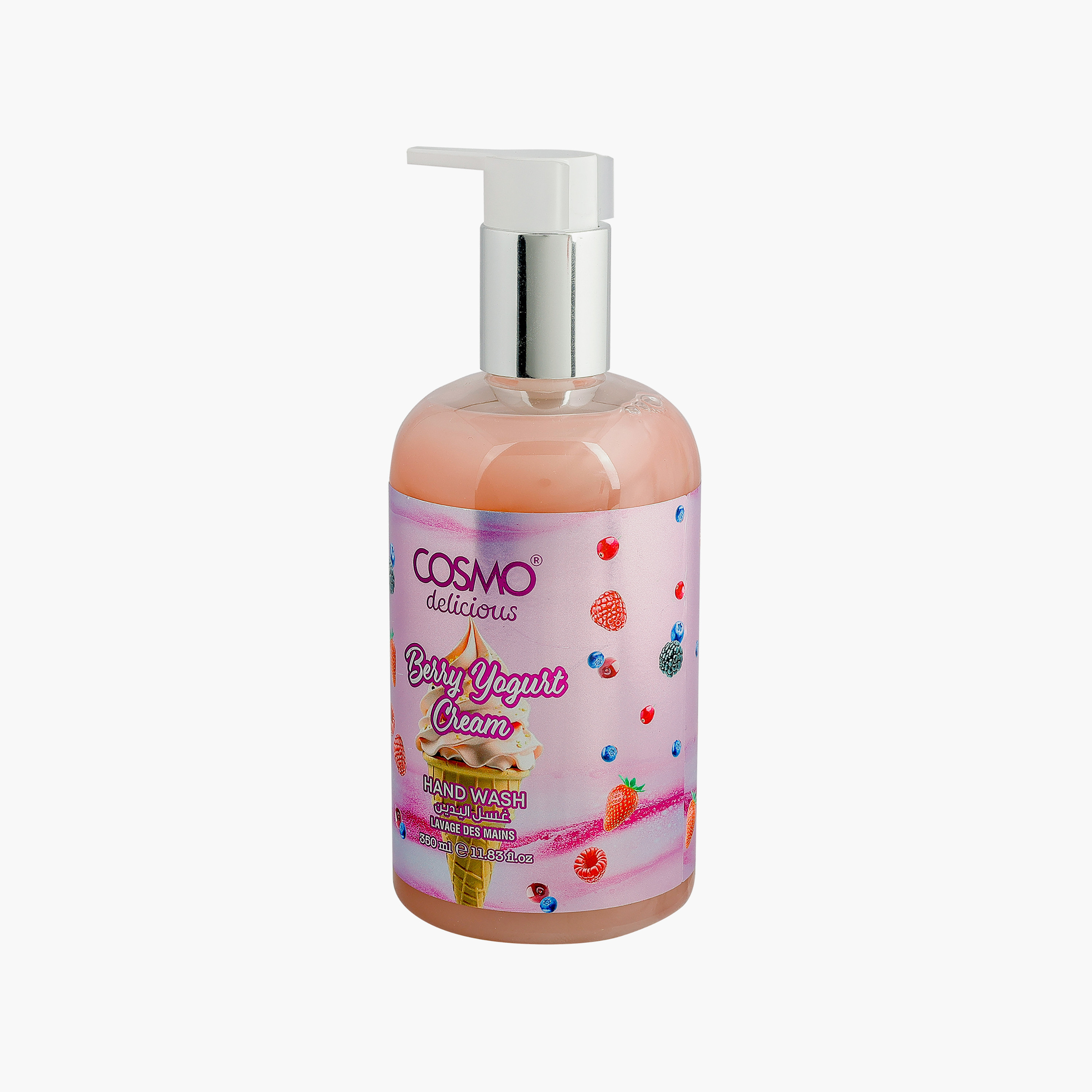 غسول اليدين كوزمو ديليشوس برائحة التوت والزبادي الكريمي 350 مل-beautyandpersonalcare-bathandbody-bathandshower-soaps-image-2