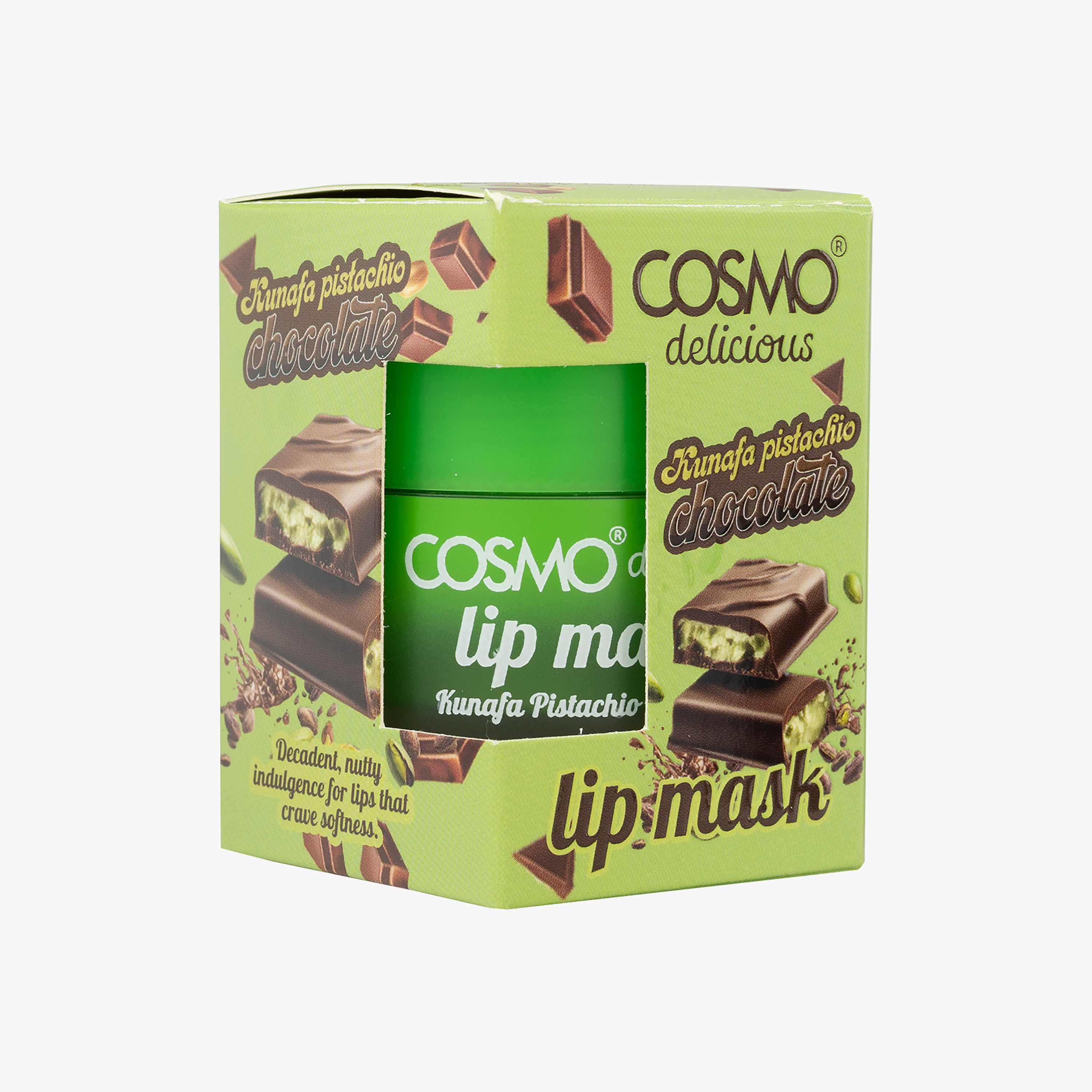 قناع الشفاه كوزمو اللذيذ بالكنافة والفستق والشوكولاتة 20 جم-beautyandpersonalcare-skin-lipcare-lipbalm-image-2