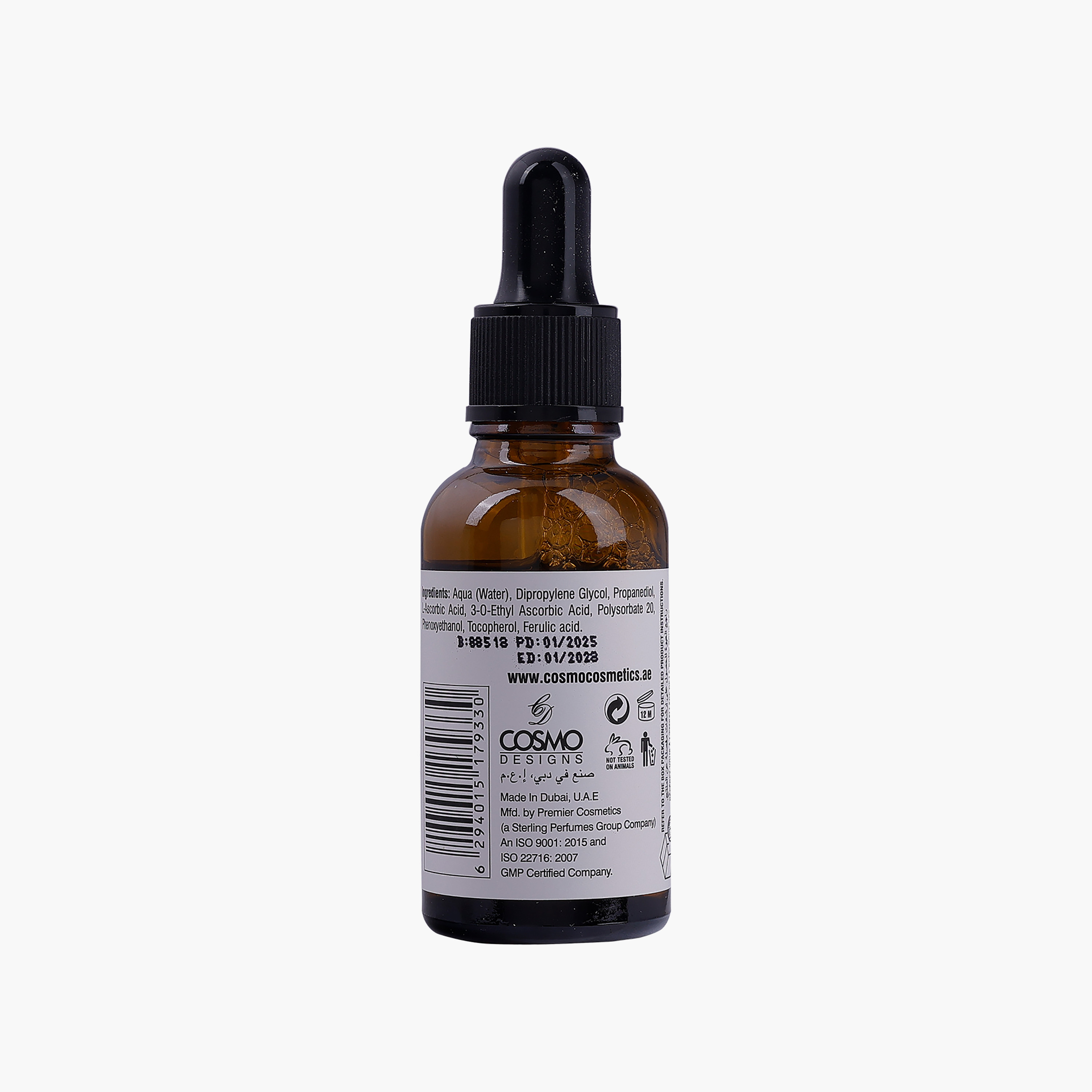 سيروم كوزمو للوجه بفيتامين سي + حمض الفيروليك 30 مل-beautyandpersonalcare-kbeauty-skin-treatmentsandserums-image-2