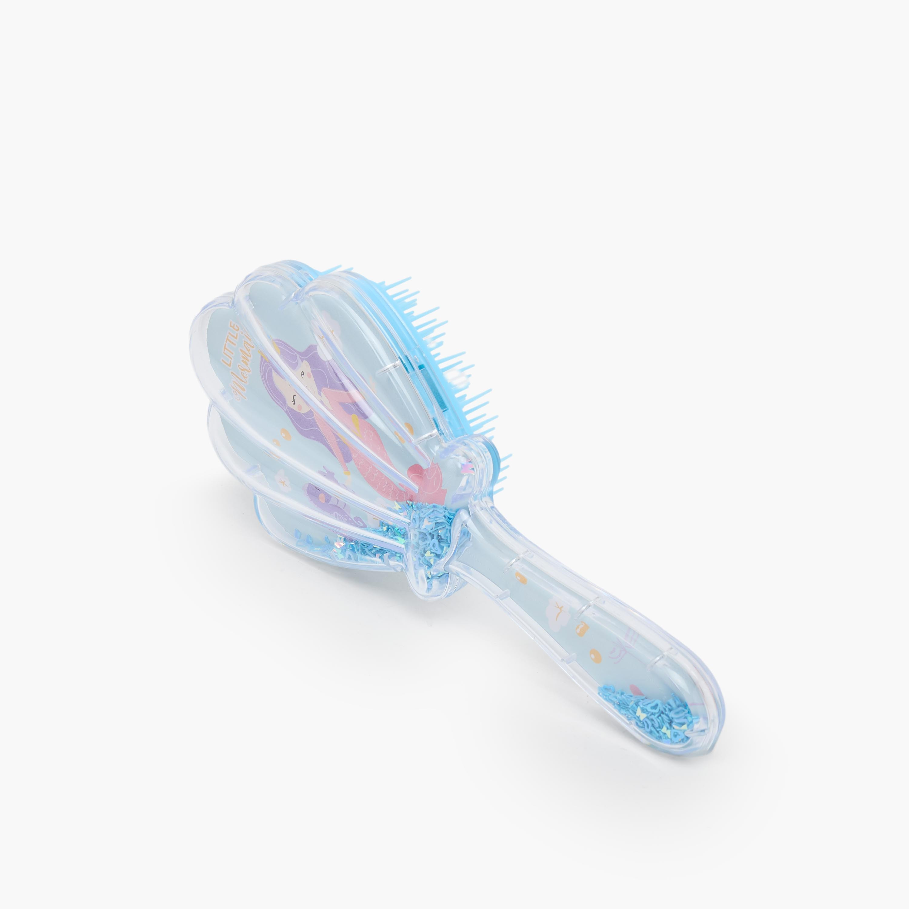Findz Mermaid Shell Print Hairbrush-beautyandpersonalcare-makeup-brushesandaccessories-brushes-image-1