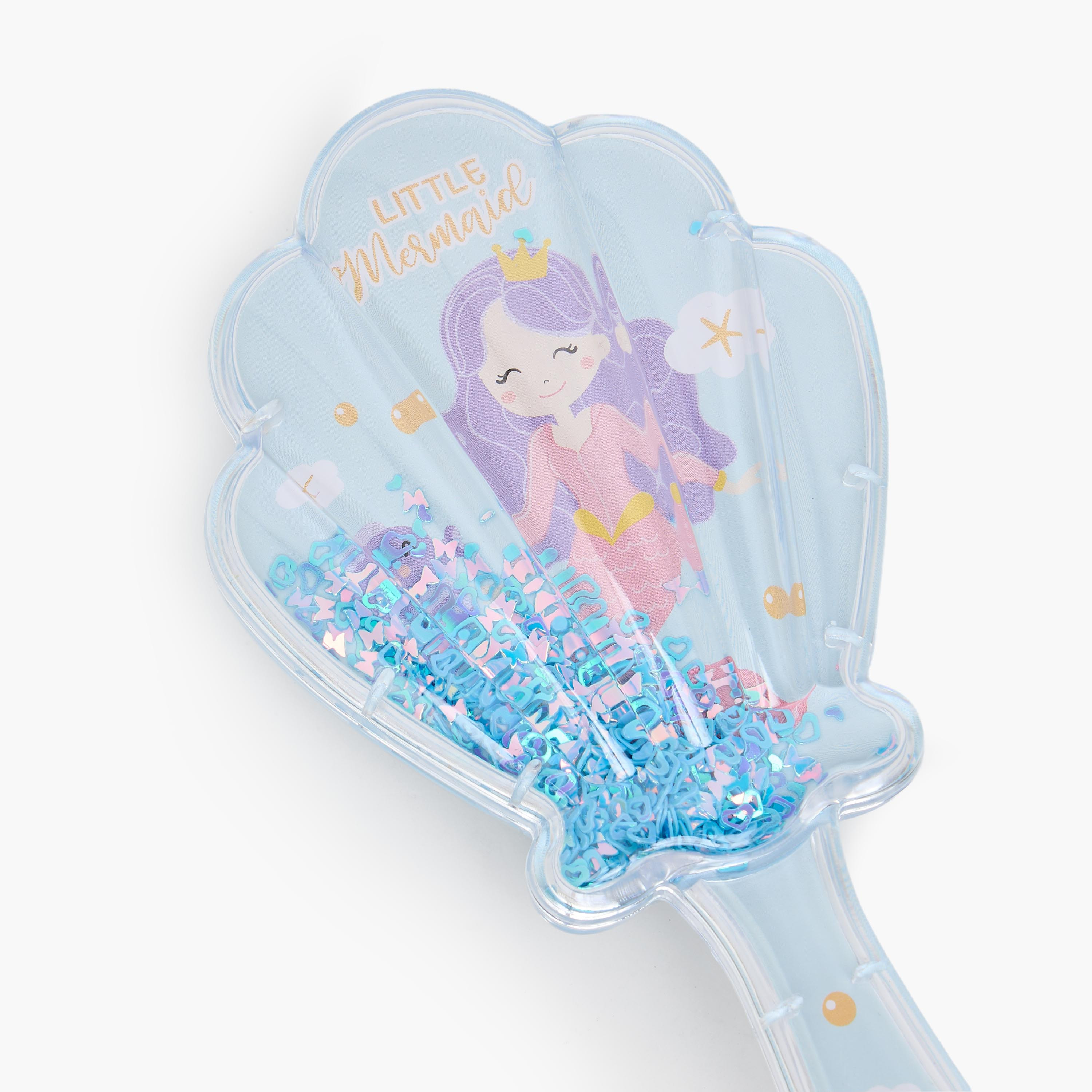 Findz Mermaid Shell Print Hairbrush-beautyandpersonalcare-makeup-brushesandaccessories-brushes-image-3