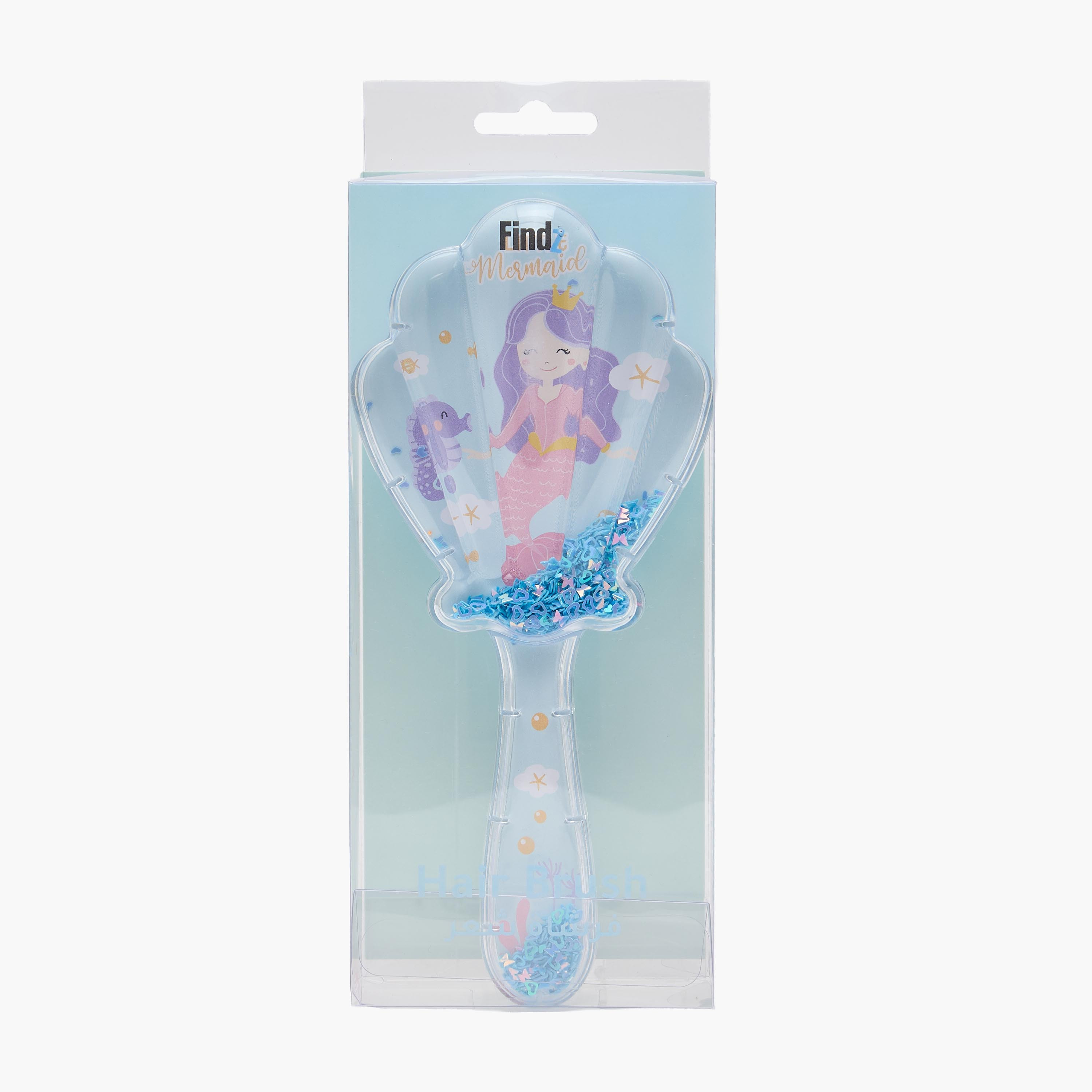 Findz Mermaid Shell Print Hairbrush-beautyandpersonalcare-makeup-brushesandaccessories-brushes-image-5