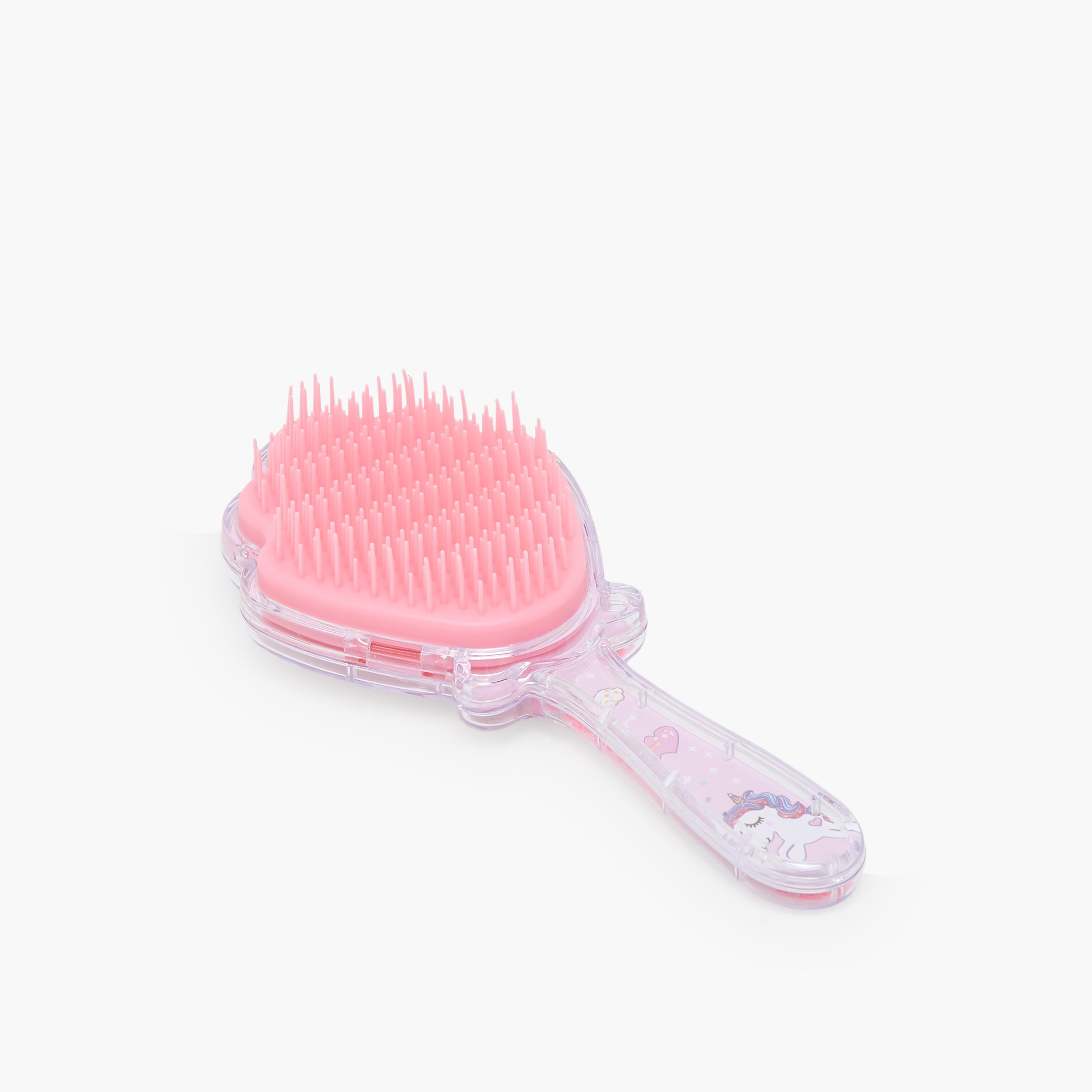 Findz Unicorn Print Paddle Hairbrush-beautyandpersonalcare-makeup-brushesandaccessories-brushes-image-2
