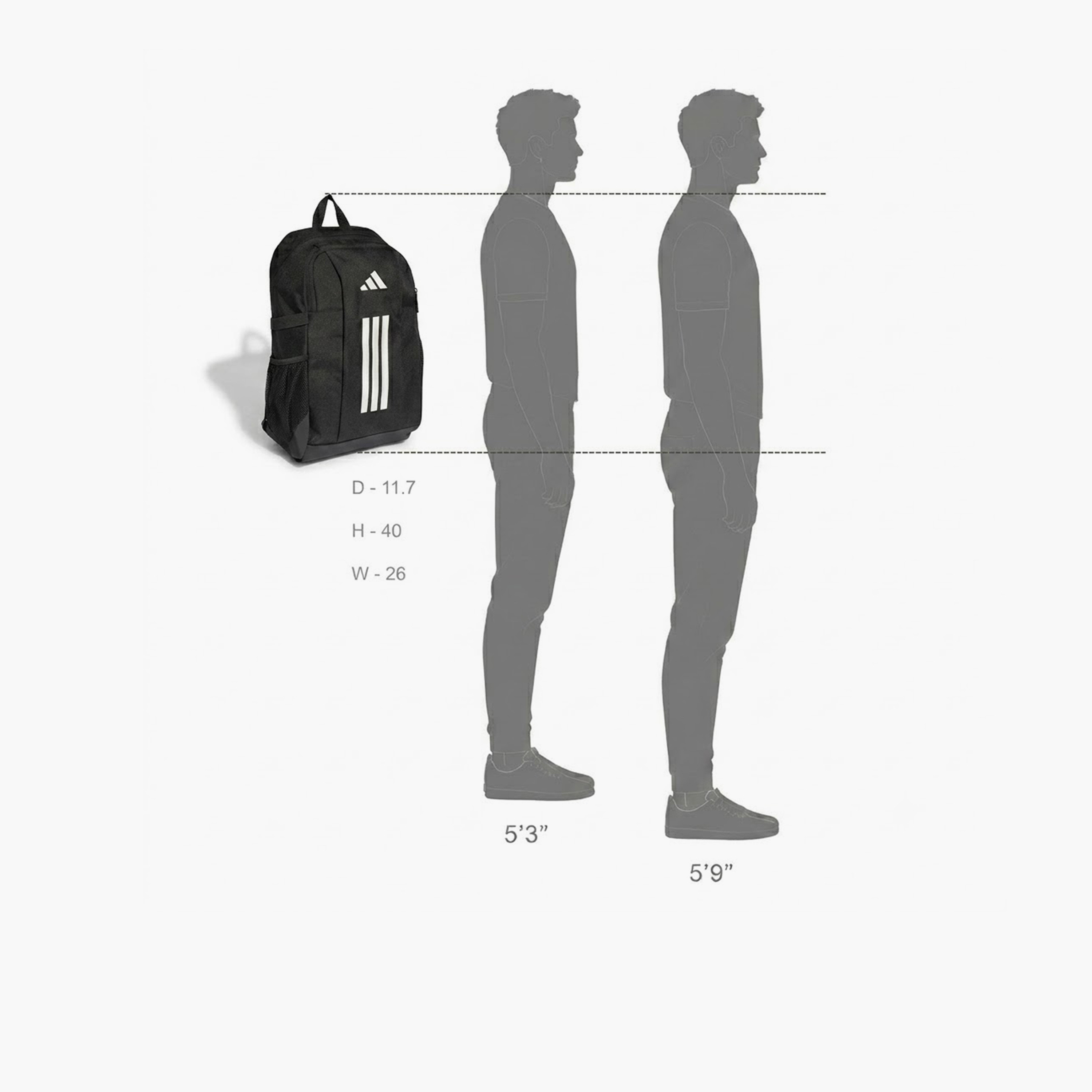 شنطة ظهر بجيب جانبي وطبعات شعار للأولاد من 8-13 سنة من أديداس - 12.5 لتر-school-bagsandbackpacks-backpacks-image-3
