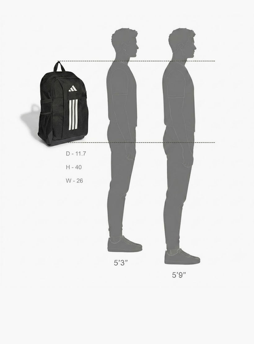 شنطة ظهر بجيب جانبي وطبعات شعار للأولاد من 8-13 سنة من أديداس - 12.5 لتر-school-bagsandbackpacks-backpacks-image-3
