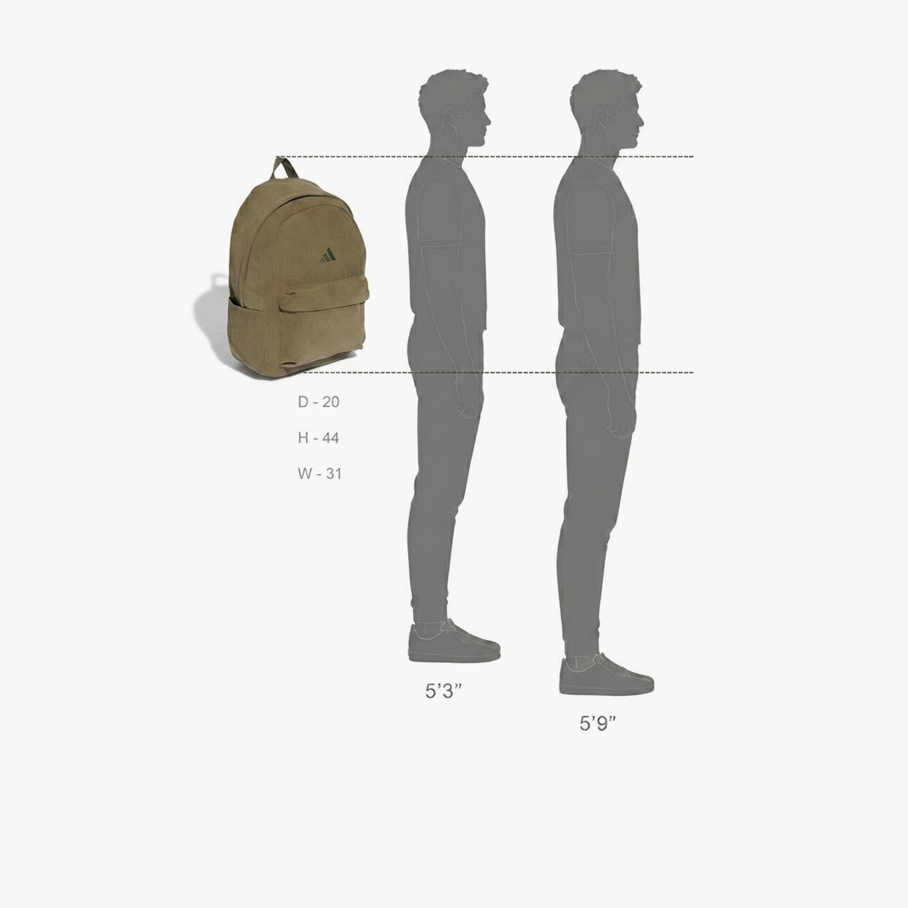 شنطة ظهر كوردروي للأولاد من 5 إلى 8 سنوات بحمالات كتف قابلة للتعديل من أديداس-school-bagsandbackpacks-backpacks-image-3