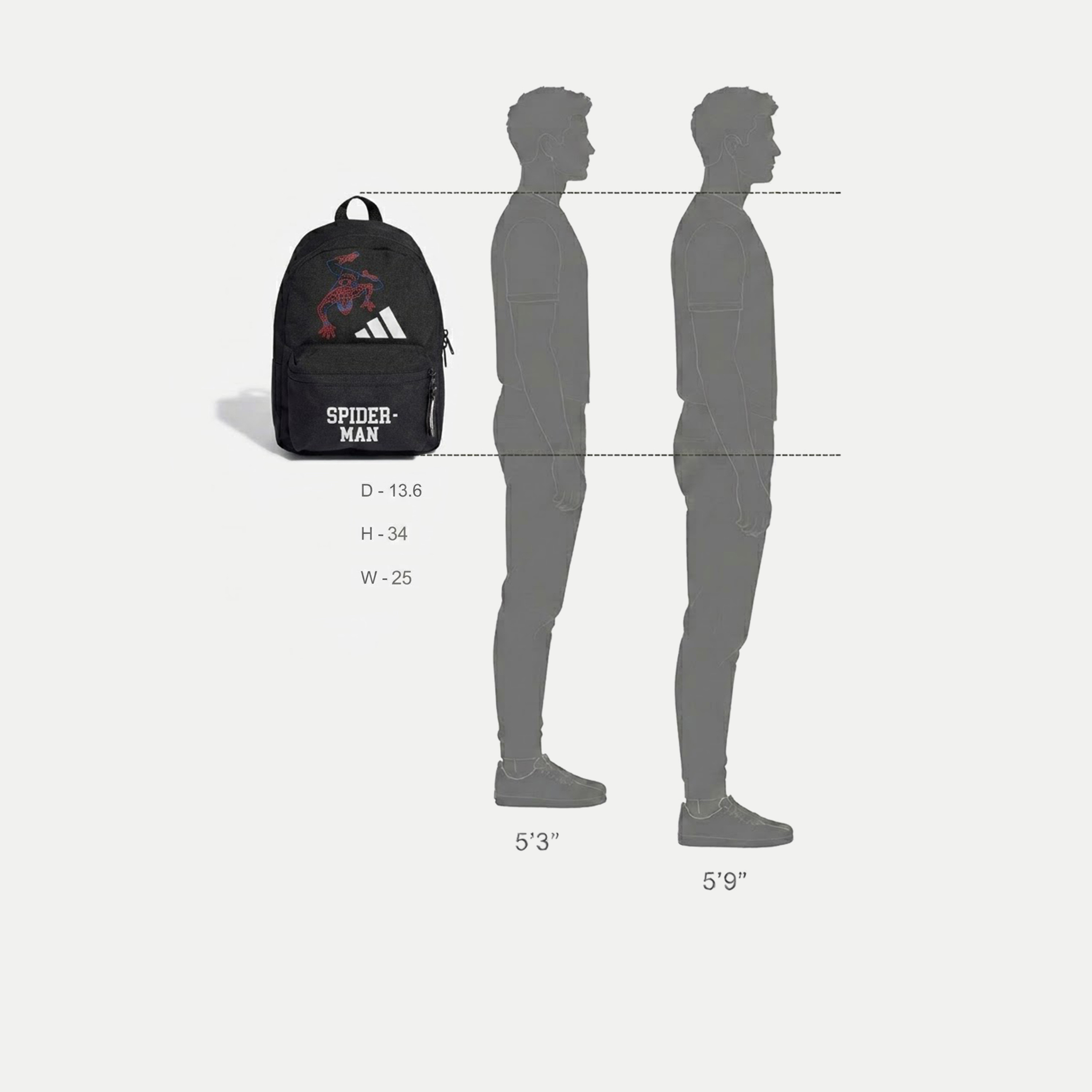 Adidas Spider-Man Backpack for Kids 5-8 Years with Padded Backstraps - 12 L-school-bagsandbackpacks-backpacks-image-2