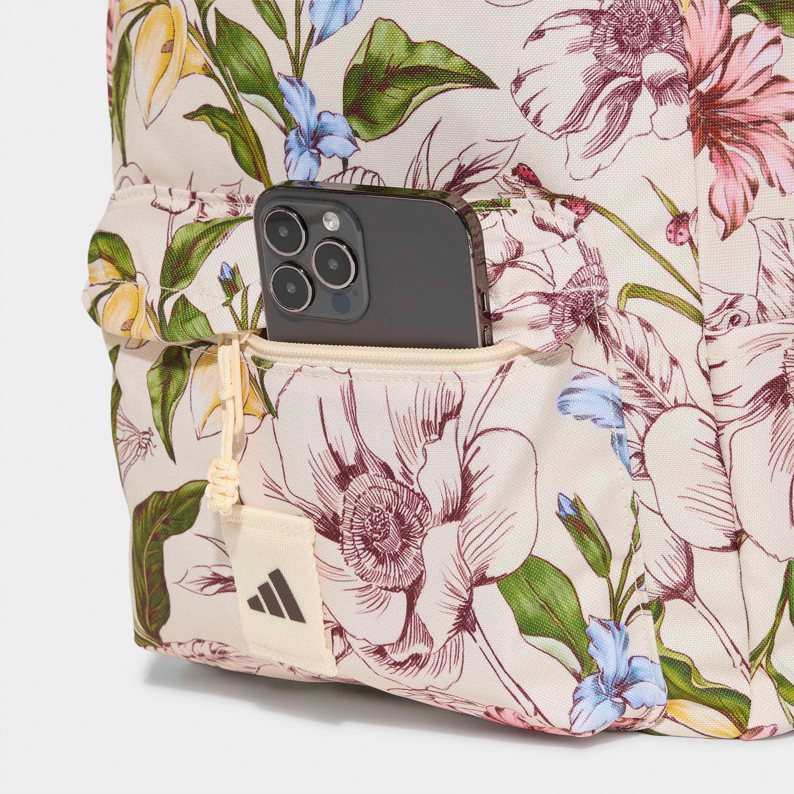 Adidas Floral Print Backpack for Girls 8-13 Years with Padded Shoulder Straps - 21 L-school-bagsandbackpacks-backpacks-image-6