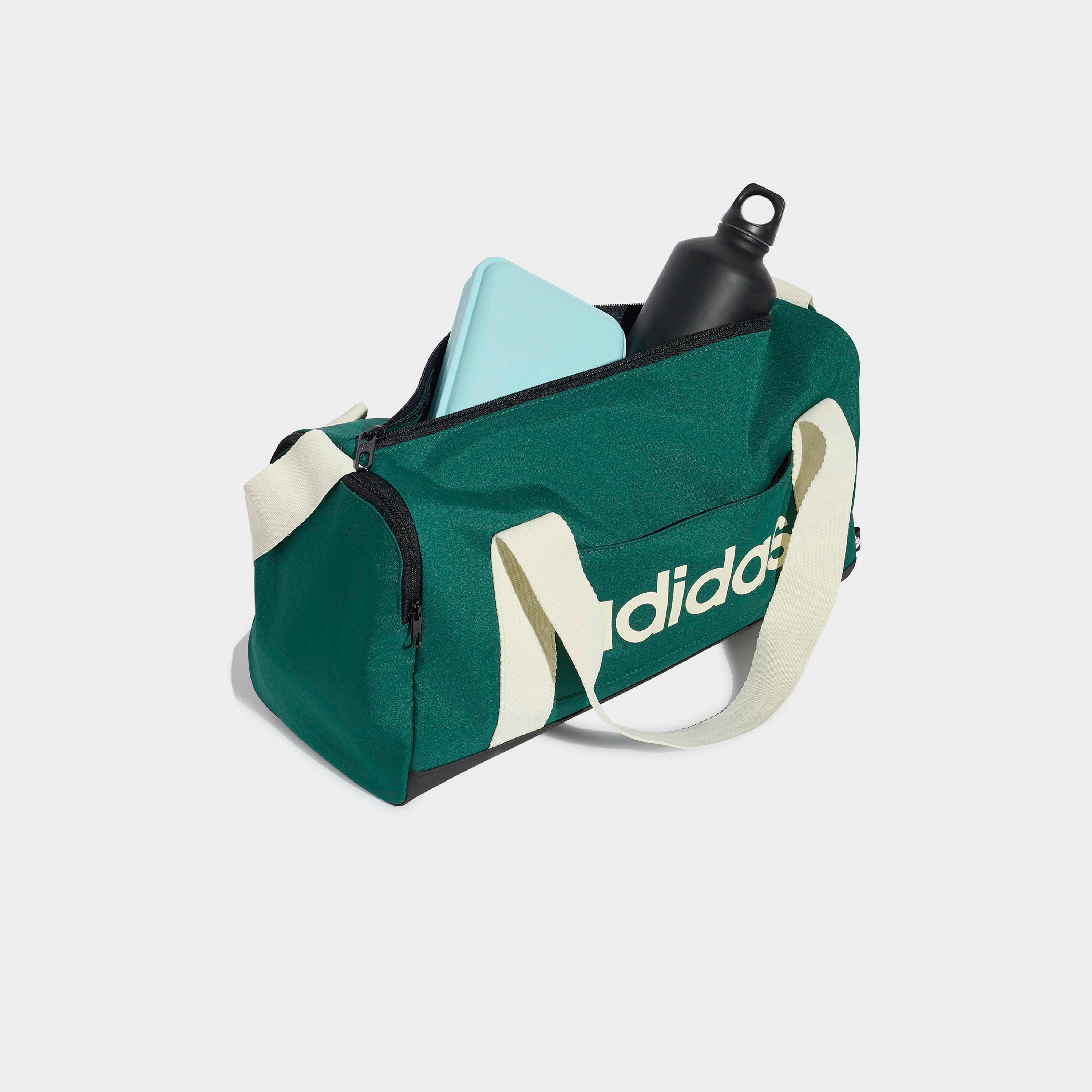 شنطة دفل بطبعات شعار الخطي مع أحزمة قابلة للتعديل من أديداس-travel-luggagesandbags-dufflebags-image-5