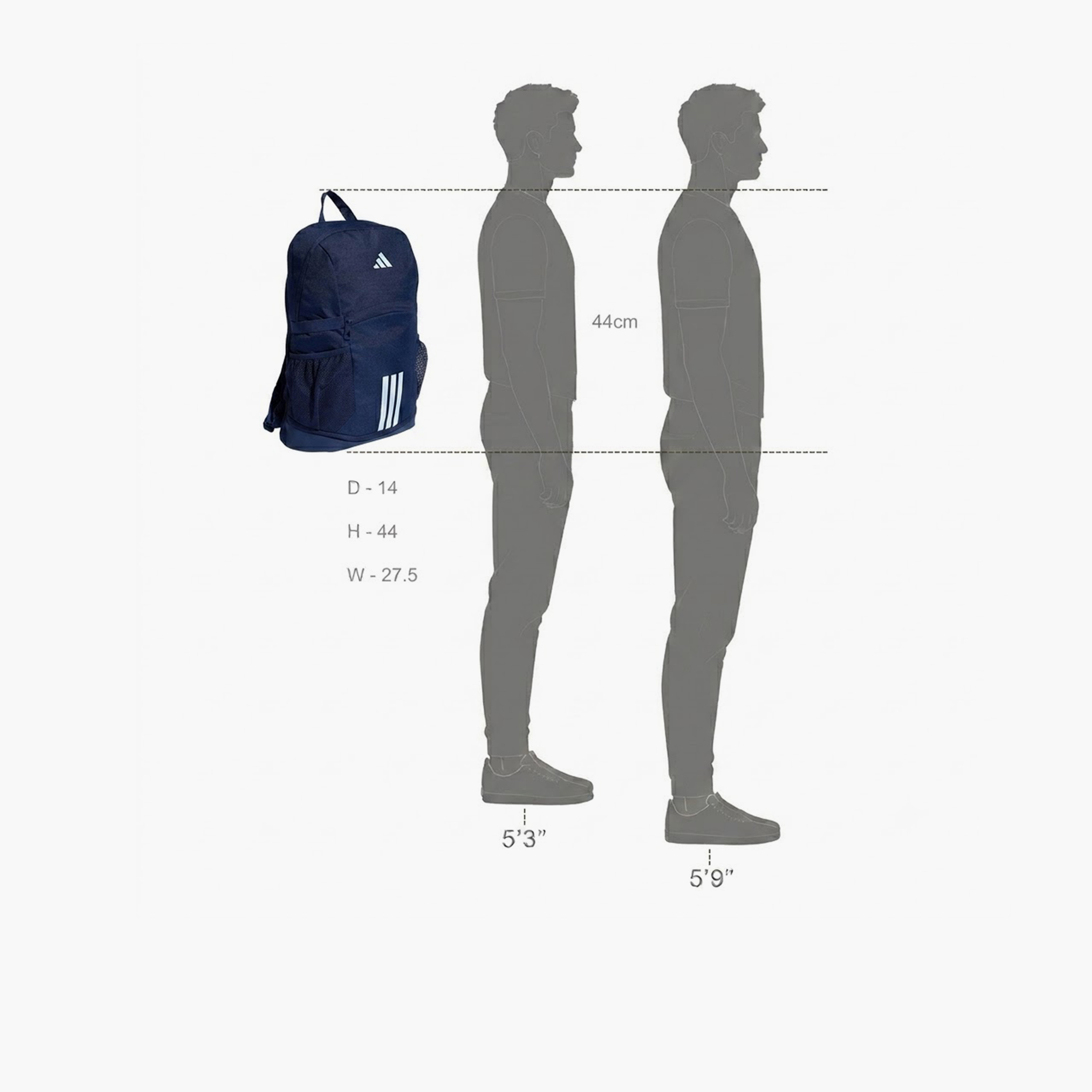 شنطة ظهر بطبعات شعار للأولاد من 8 إلى 13 سنة بحمالات كتف مبطنة من أديداس - 17 لتر-boys-accessories-bagsandbackpacks-image-3