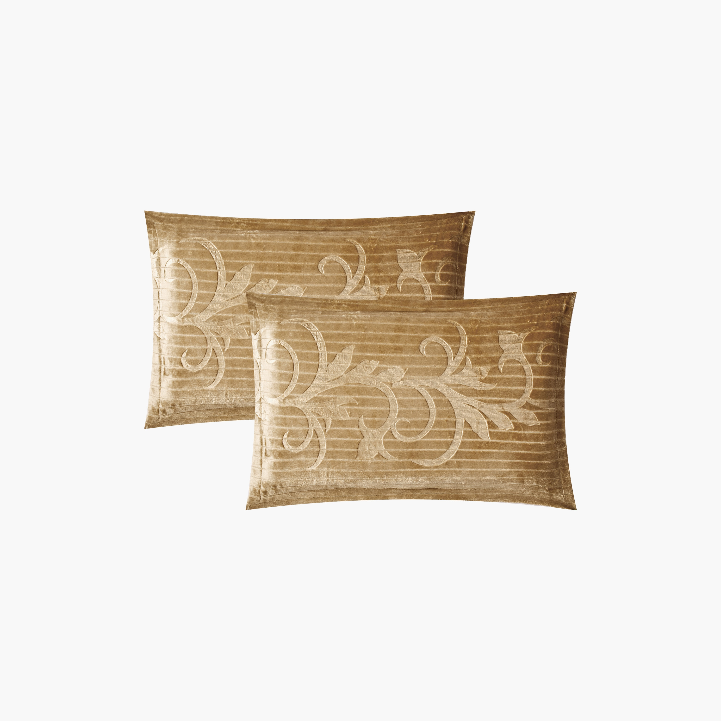 طقم لحاف مخملي فاخر من الفلانيل المنقوش بنمط خطوط شتوية من لايف ستايل - 260 × 240 سم-household-bedding-comfortersandbedspreads-comforters-image-20