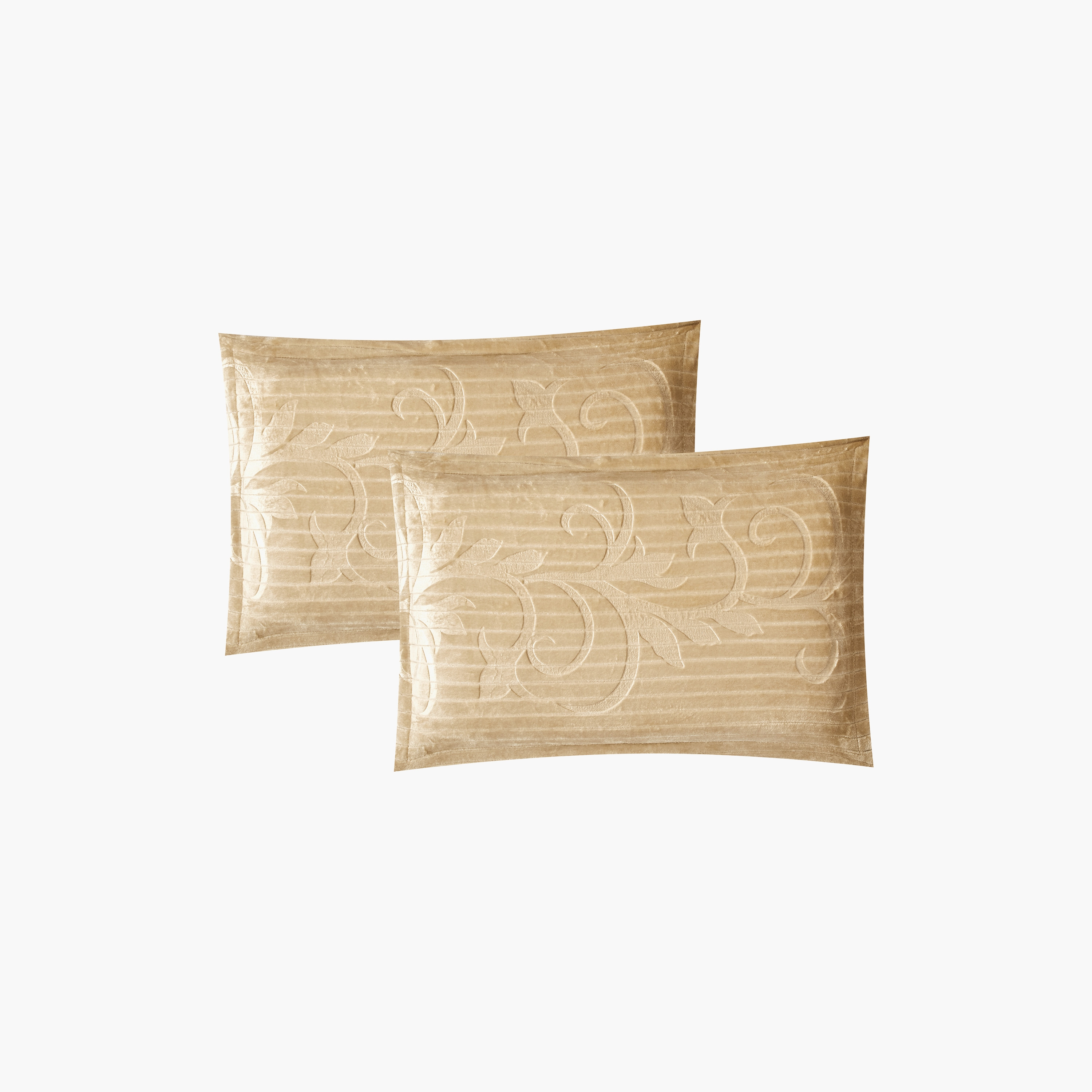 طقم لحاف مخملي فاخر من الفلانيل المنقوش بنمط خطوط شتوية من لايف ستايل - 260 × 240 سم-household-bedding-comfortersandbedspreads-comforters-image-28