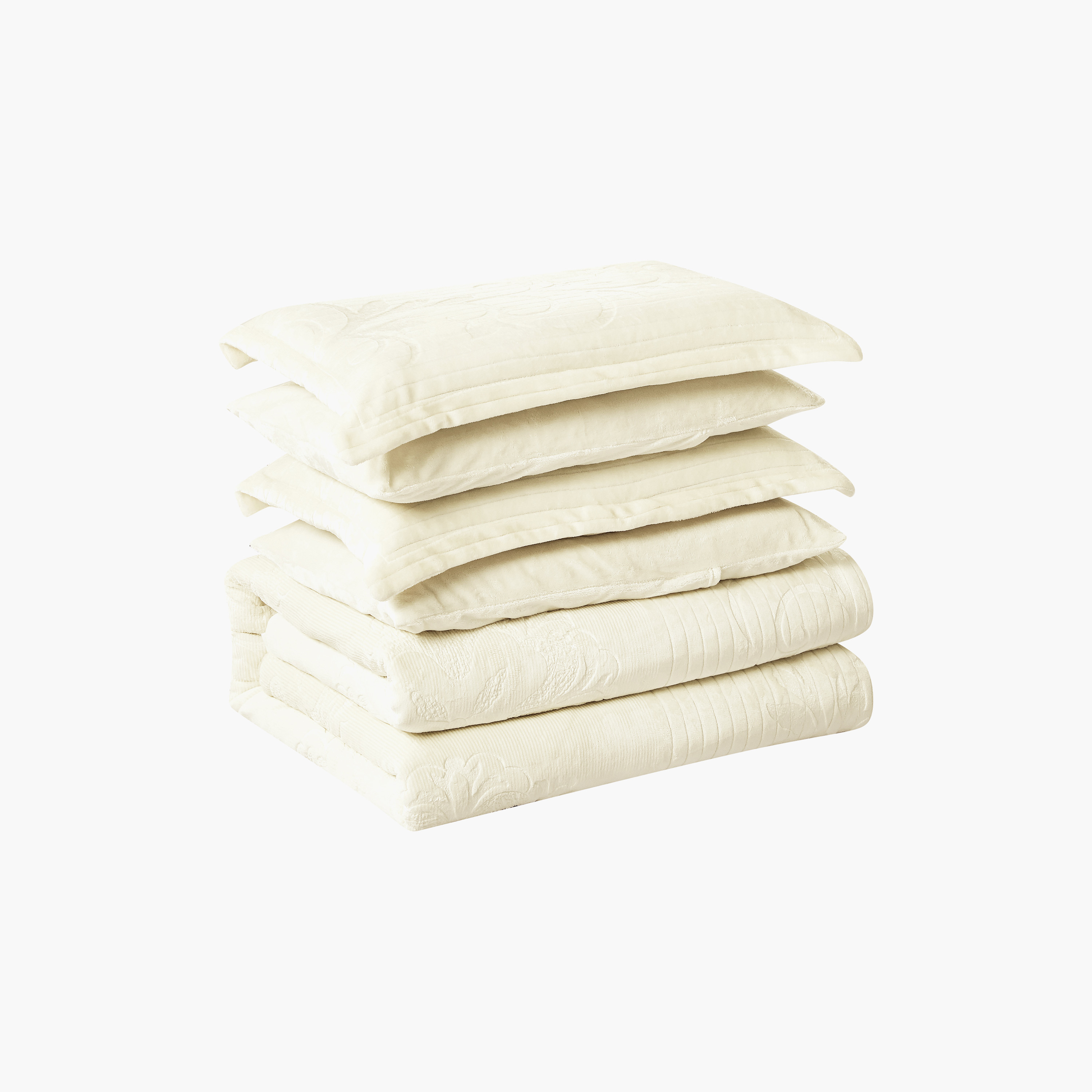 طقم لحاف مخملي فاخر من الفلانيل المنقوش بنمط خطوط شتوية من لايف ستايل - 260 × 240 سم-household-bedding-comfortersandbedspreads-comforters-image-39