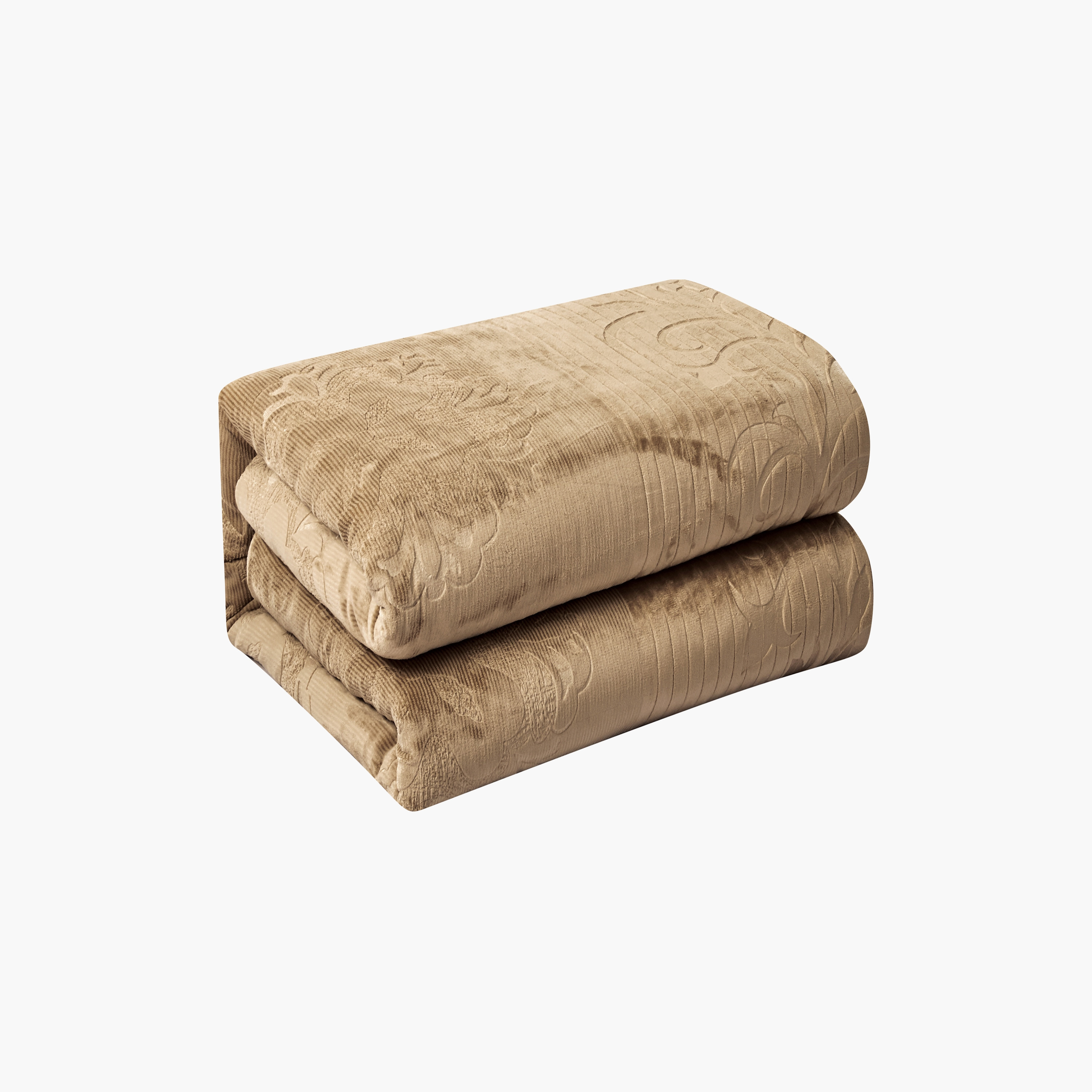 طقم لحاف مخملي فاخر من الفلانيل المنقوش بنمط خطوط شتوية من لايف ستايل - 170 × 240 سم-household-bedding-comfortersandbedspreads-comforters-image-22
