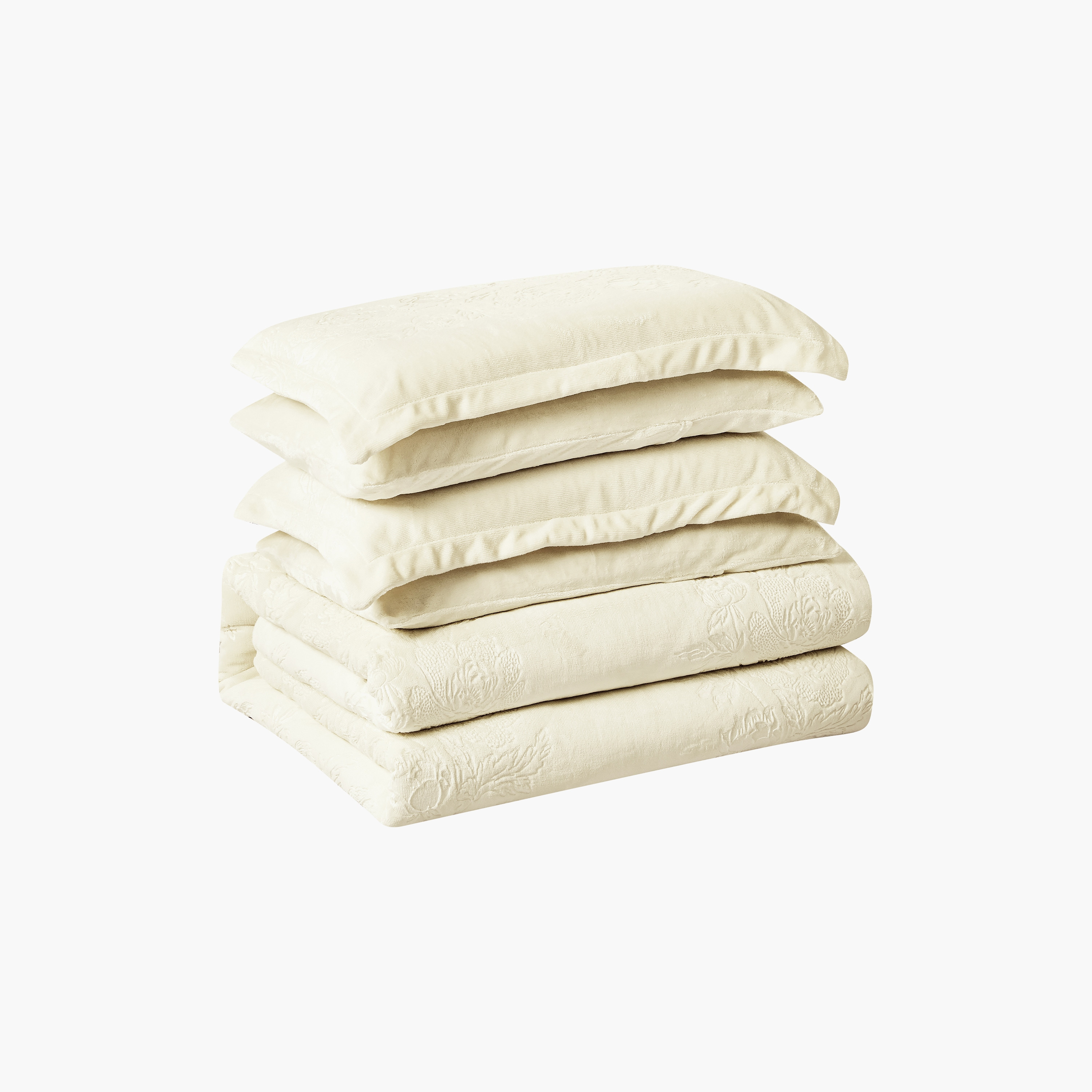 طقم لحاف مخملي فاخر من الفلانيل المنقوش بنمط خطوط شتوية من لايف ستايل - 260 × 240 سم-household-bedding-comfortersandbedspreads-comforters-image-87