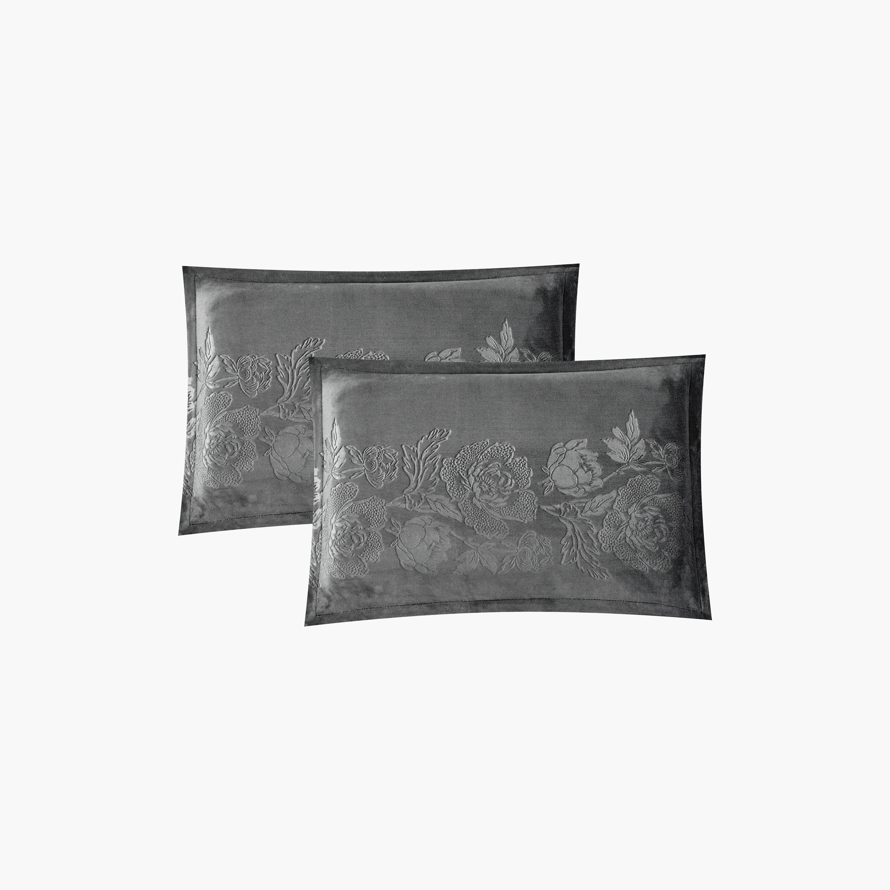 Unique Home Winter Stripe Embossed Flannel Plush Velvet Comforter Set - 260x240 cm-household-bedding-comfortersandbedspreads-comforters-image-4