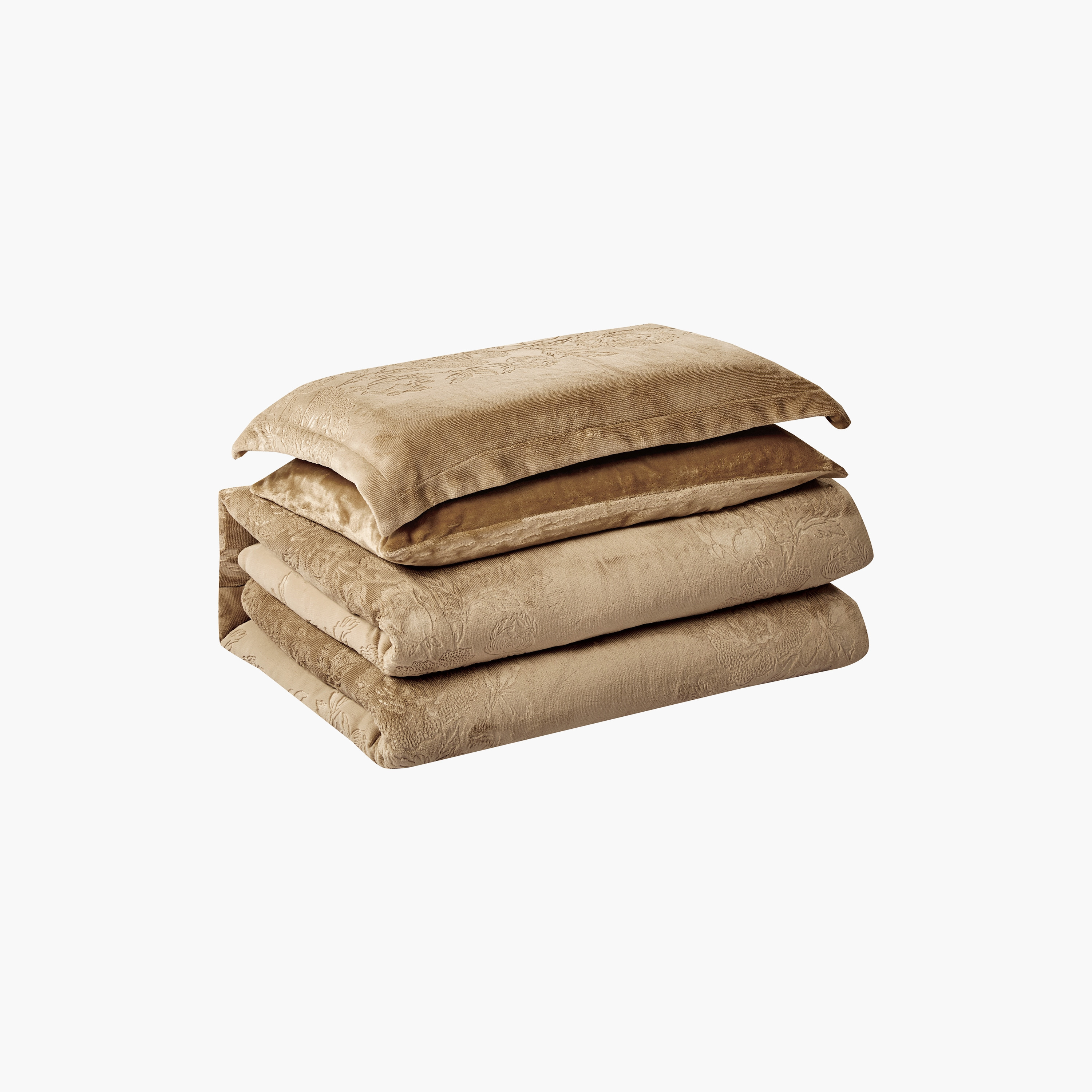 طقم لحاف مخملي فاخر من الفلانيل المنقوش بنمط خطوط شتوية من لايف ستايل - 170 × 240 سم-household-bedding-comfortersandbedspreads-comforters-image-71