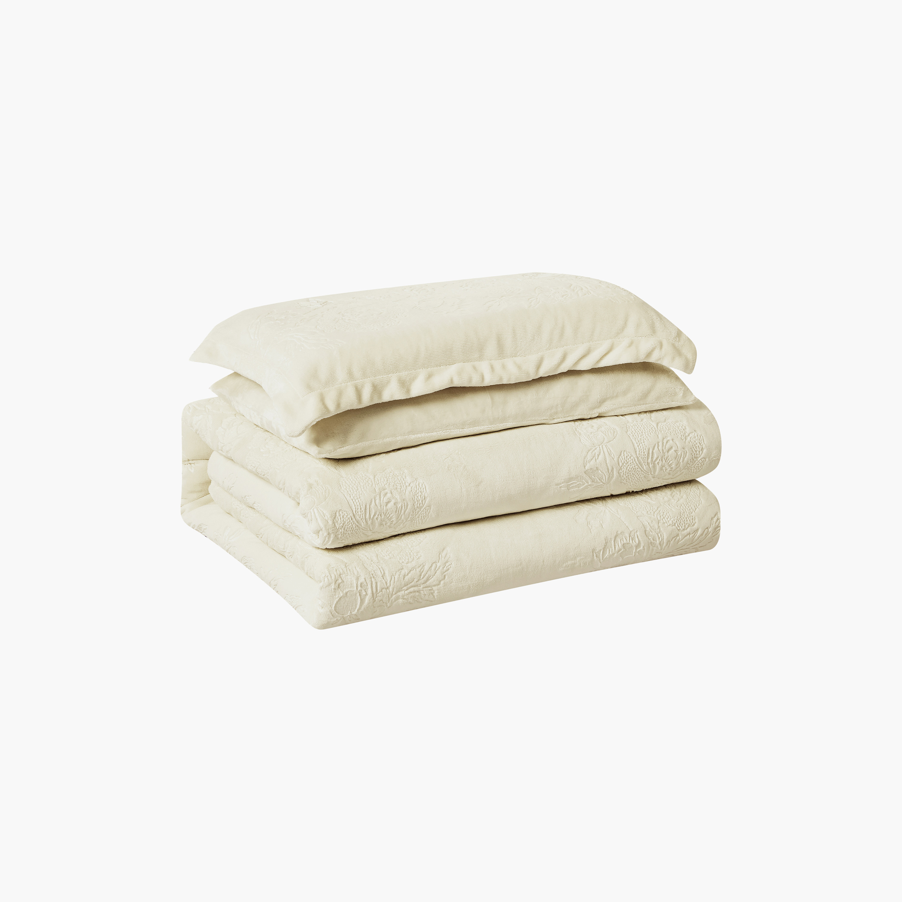 طقم لحاف مخملي فاخر من الفلانيل المنقوش بنمط خطوط شتوية من لايف ستايل - 170 × 240 سم-household-bedding-comfortersandbedspreads-comforters-image-87