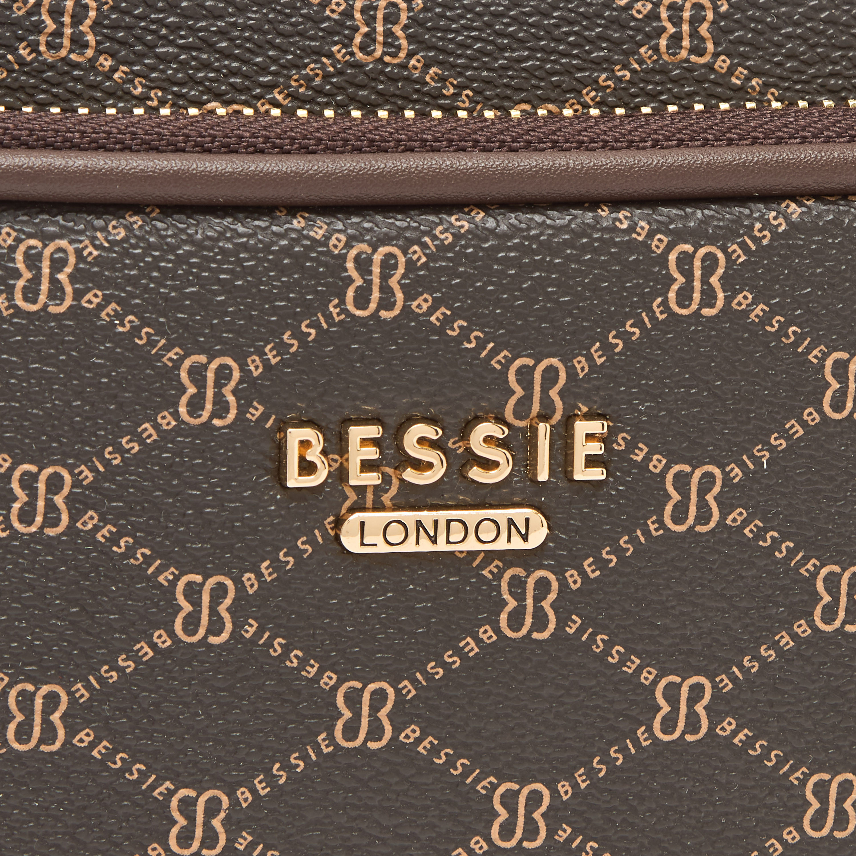 Bessie London Monogram Print Crossbody Bag with Adjustable Strap-women-bagsandwallets-handbags-image-4
