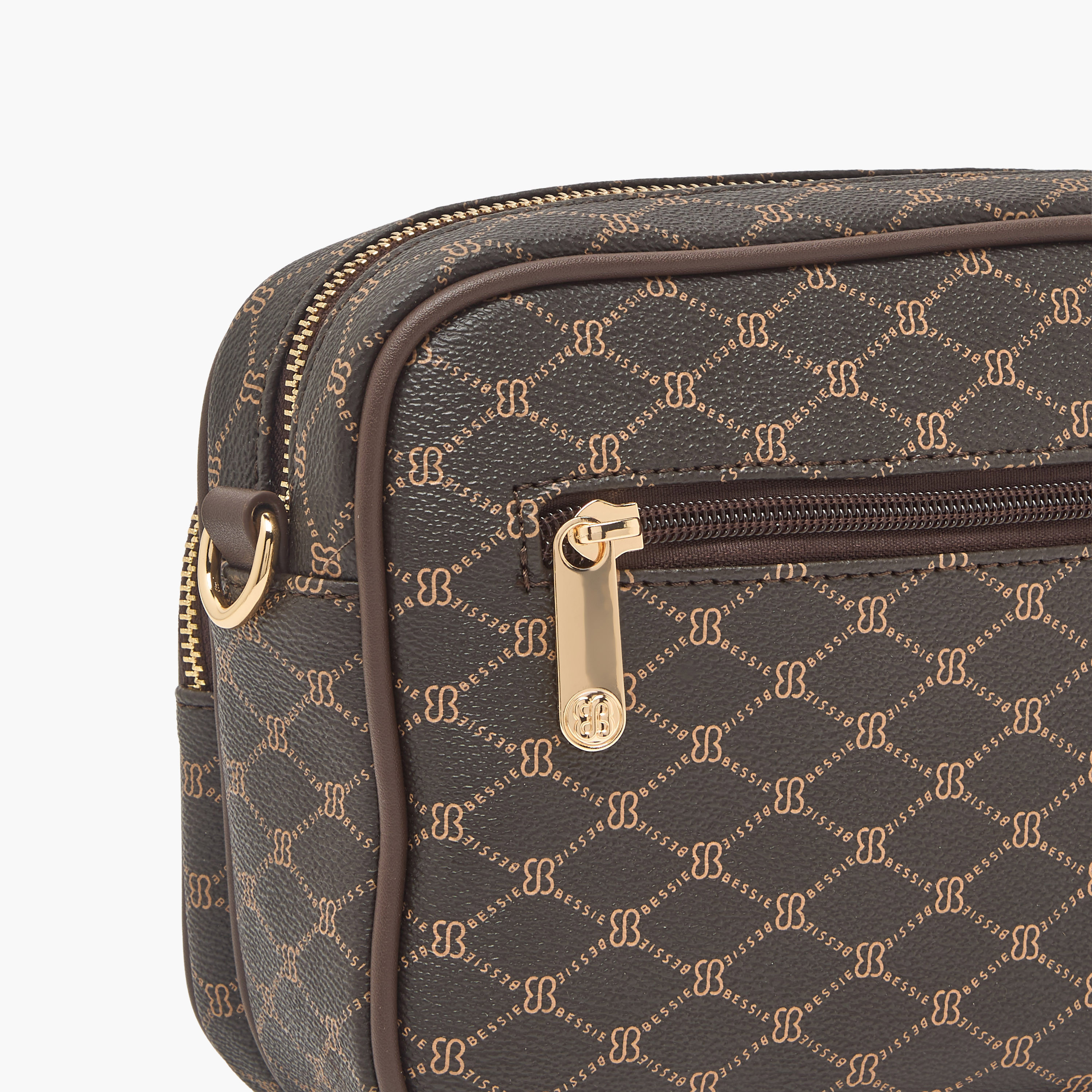 Bessie London Monogram Print Crossbody Bag with Adjustable Strap-women-bagsandwallets-handbags-image-7