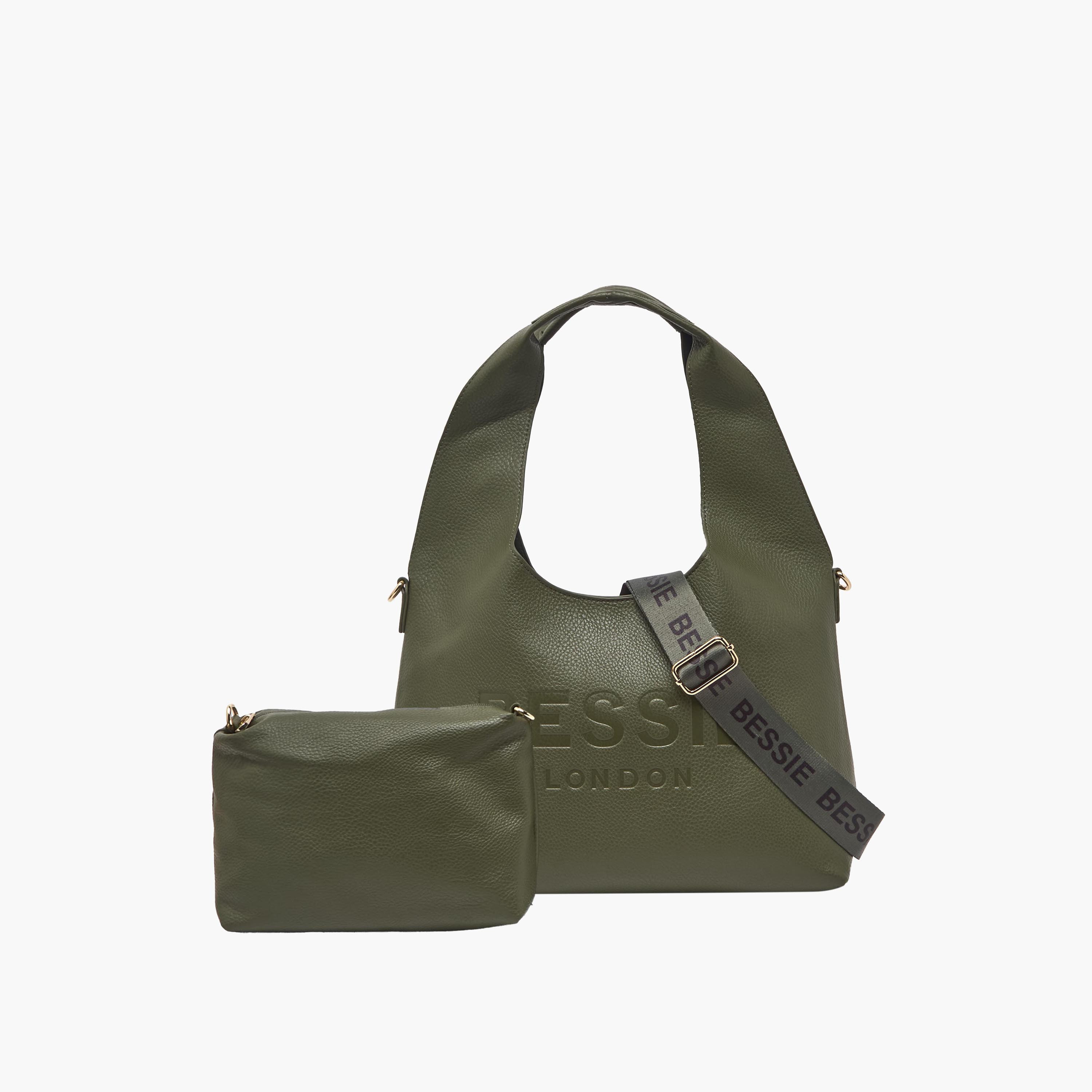 Bessie London Logo Embossed Crossbody Bag with Pouch-women-bagsandwallets-handbags-image-1