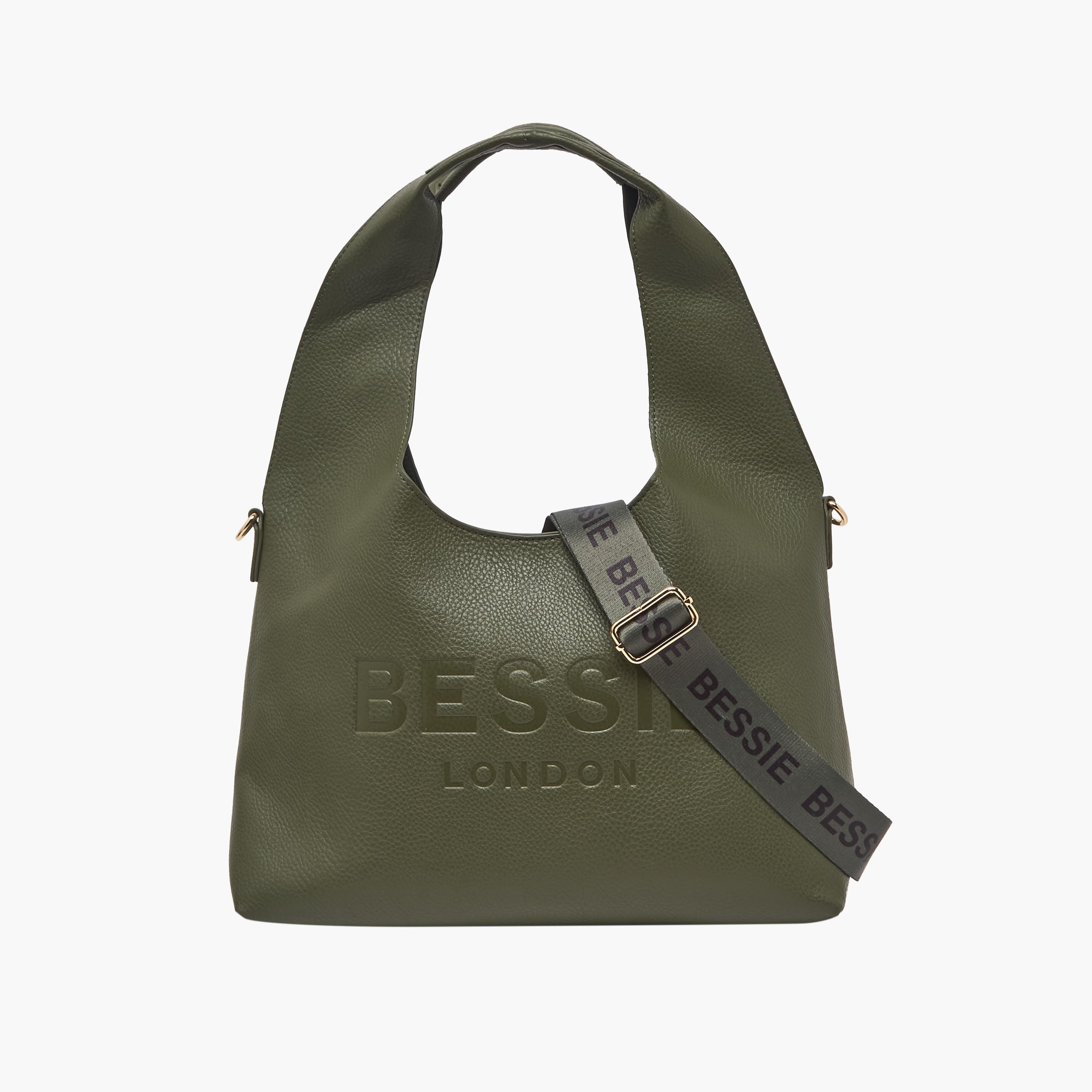 Bessie London Logo Embossed Crossbody Bag with Pouch-women-bagsandwallets-handbags-image-2