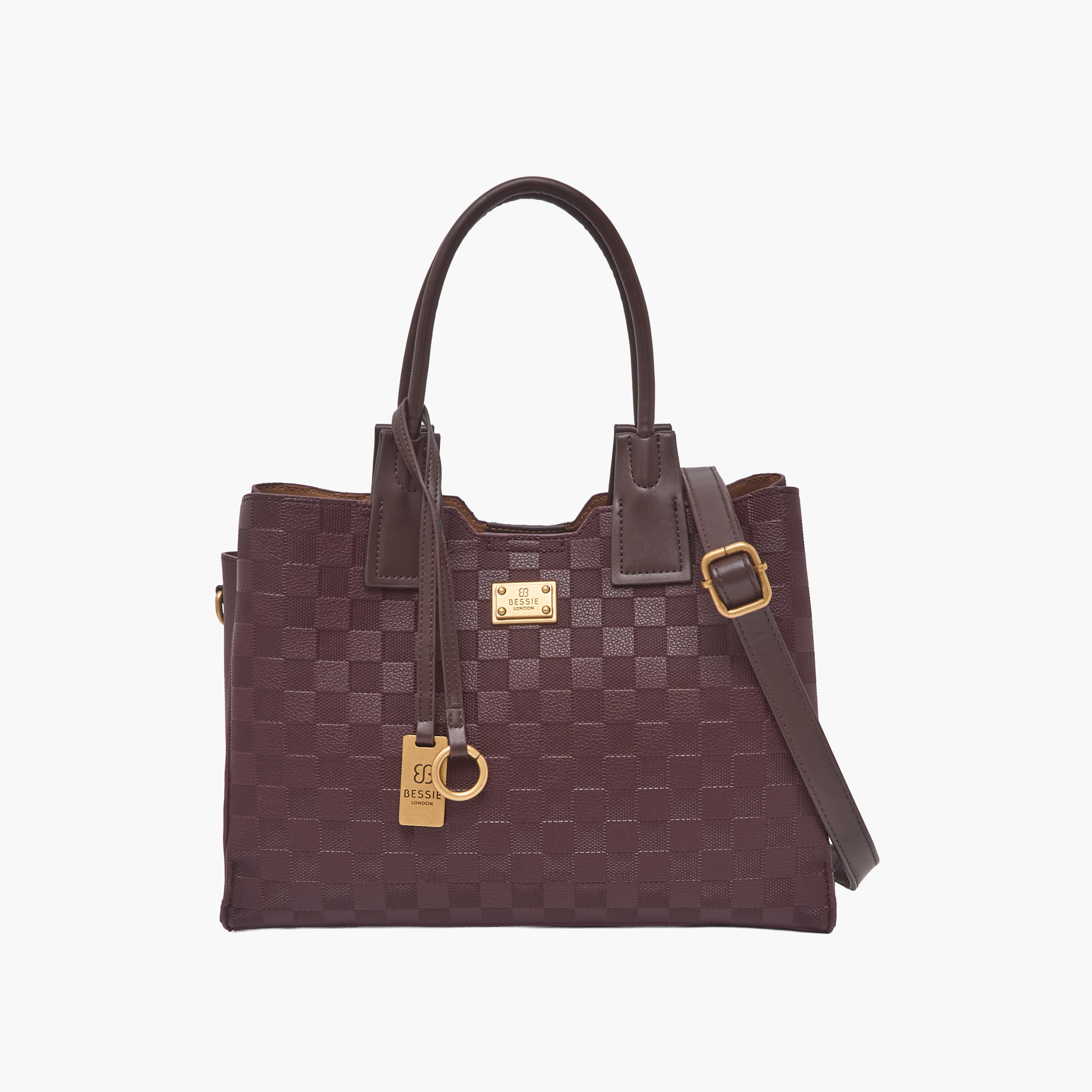 شنطة توتي بارزة الملمس وحزام قابل للفصل من بيسي لندن-women-bagsandwallets-handbags-image-1