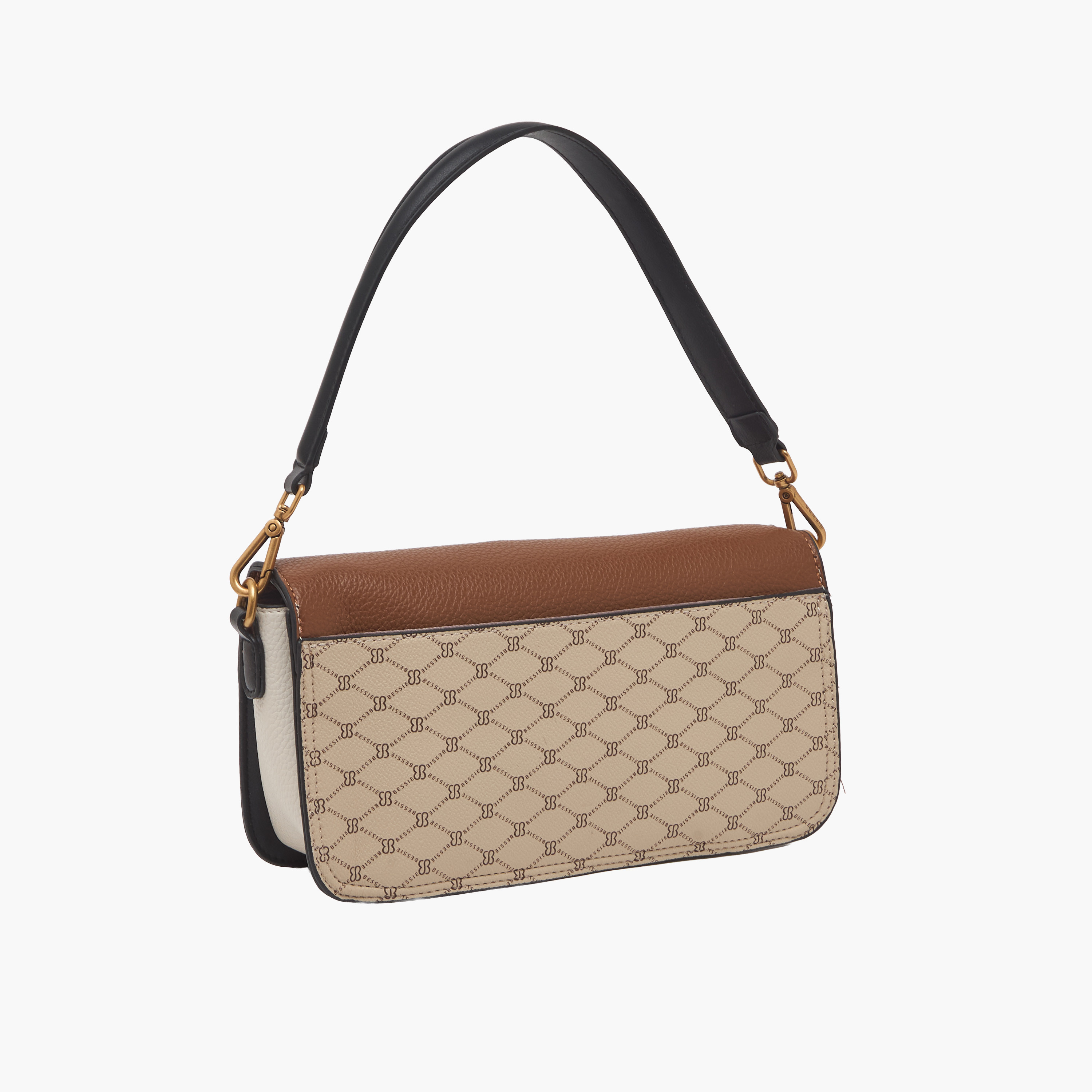 Bessie London Monogram Print Crossbody Bag with Adjustable Strap-women-bagsandwallets-handbags-image-3