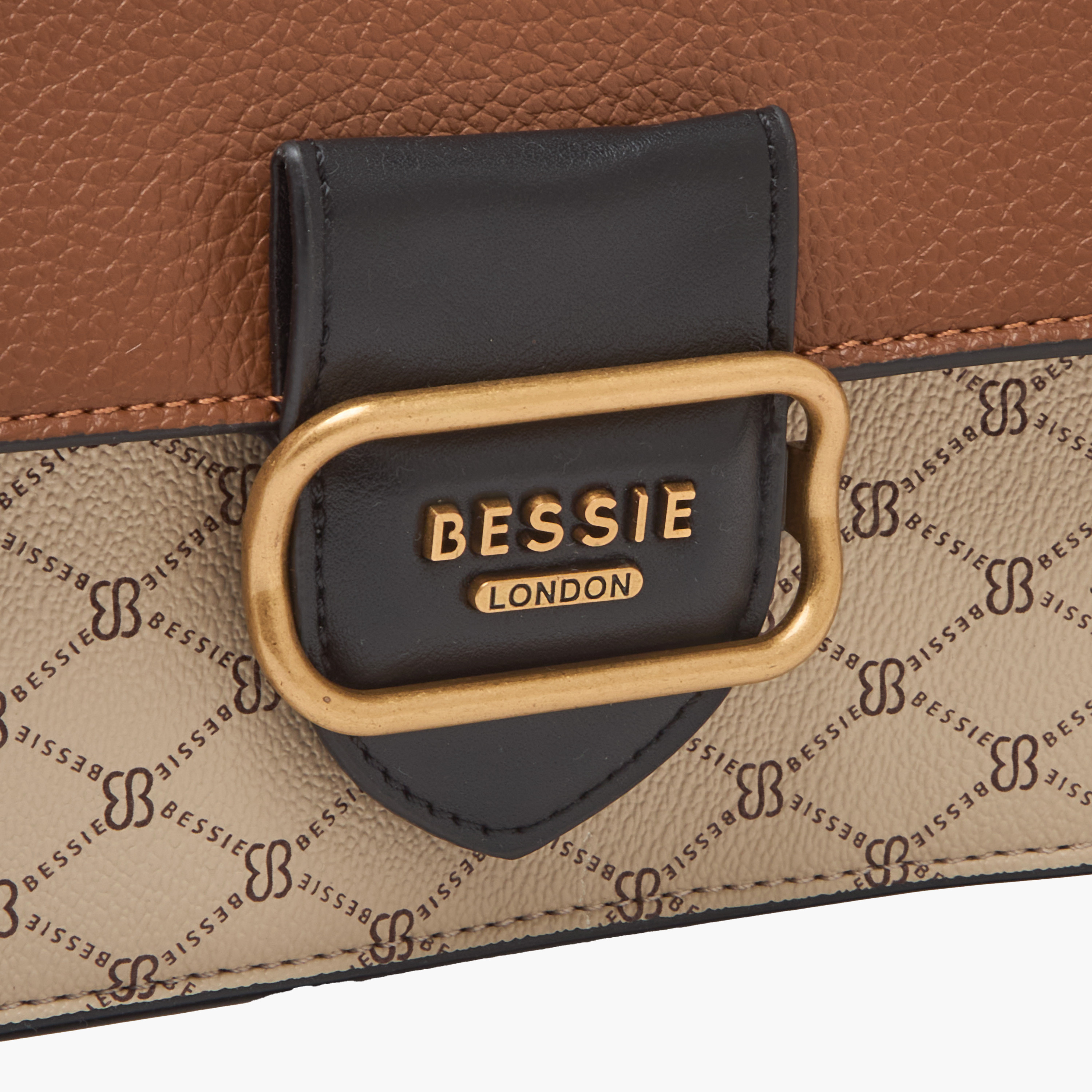 Bessie London Monogram Print Crossbody Bag with Adjustable Strap-women-bagsandwallets-handbags-image-5