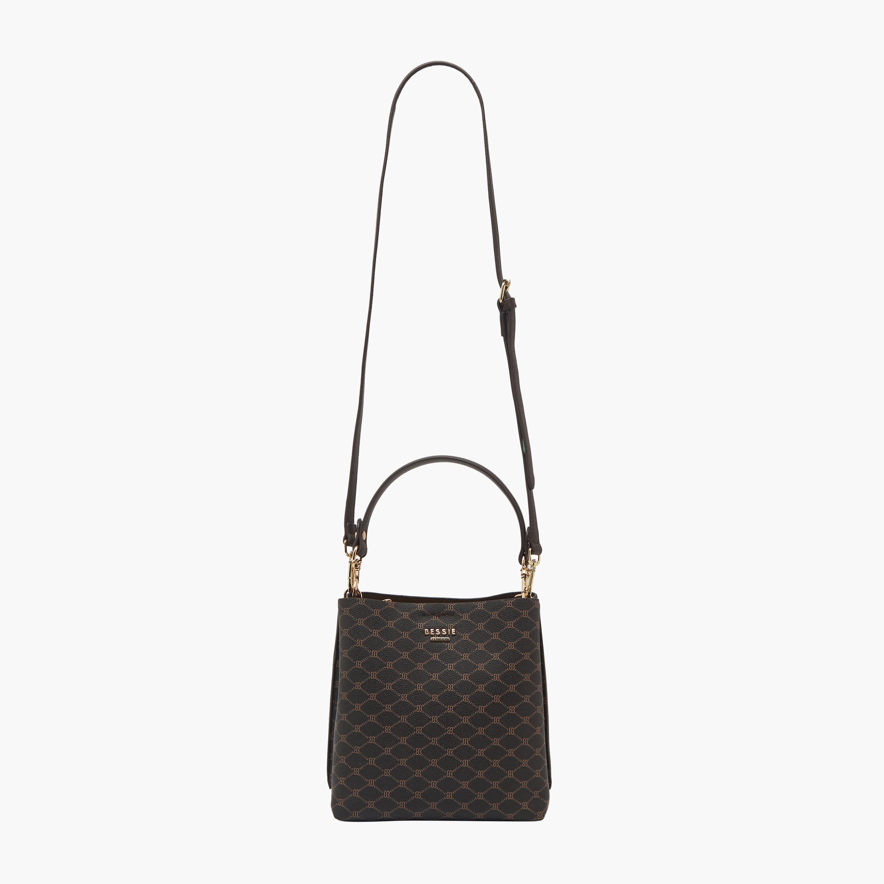 شنطة توتي بطبعات مونوجرام وحزام قابل للفصل من بيسي لندن-women-bagsandwallets-handbags-image-2