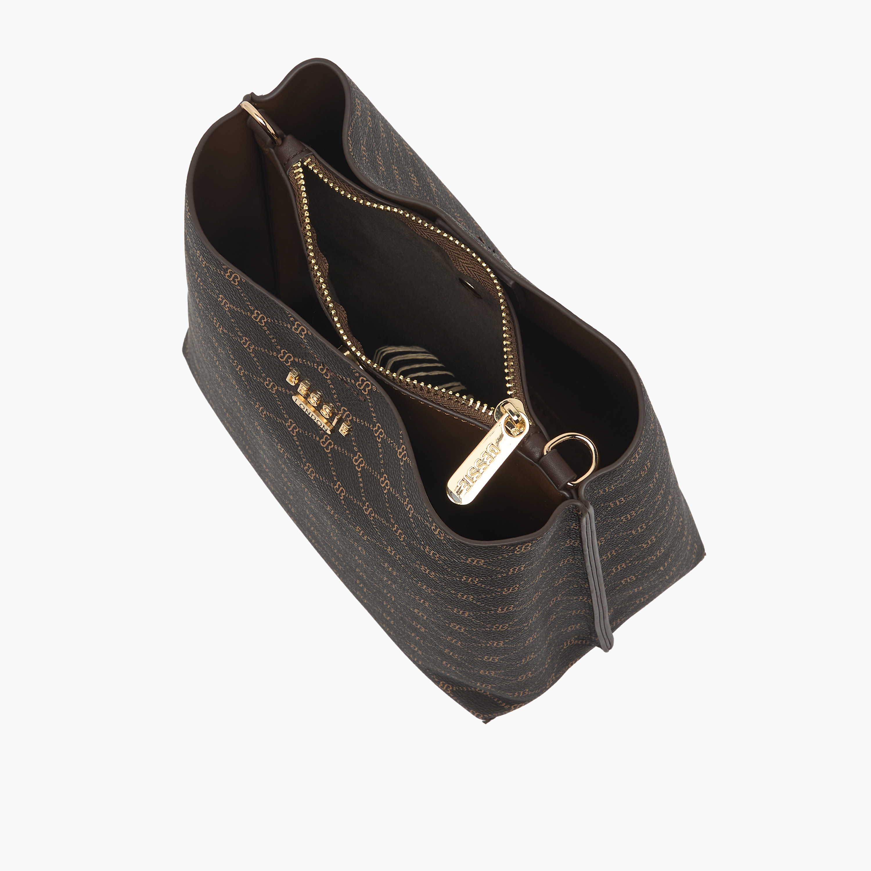شنطة توتي بطبعات مونوجرام وحزام قابل للفصل من بيسي لندن-women-bagsandwallets-handbags-image-7