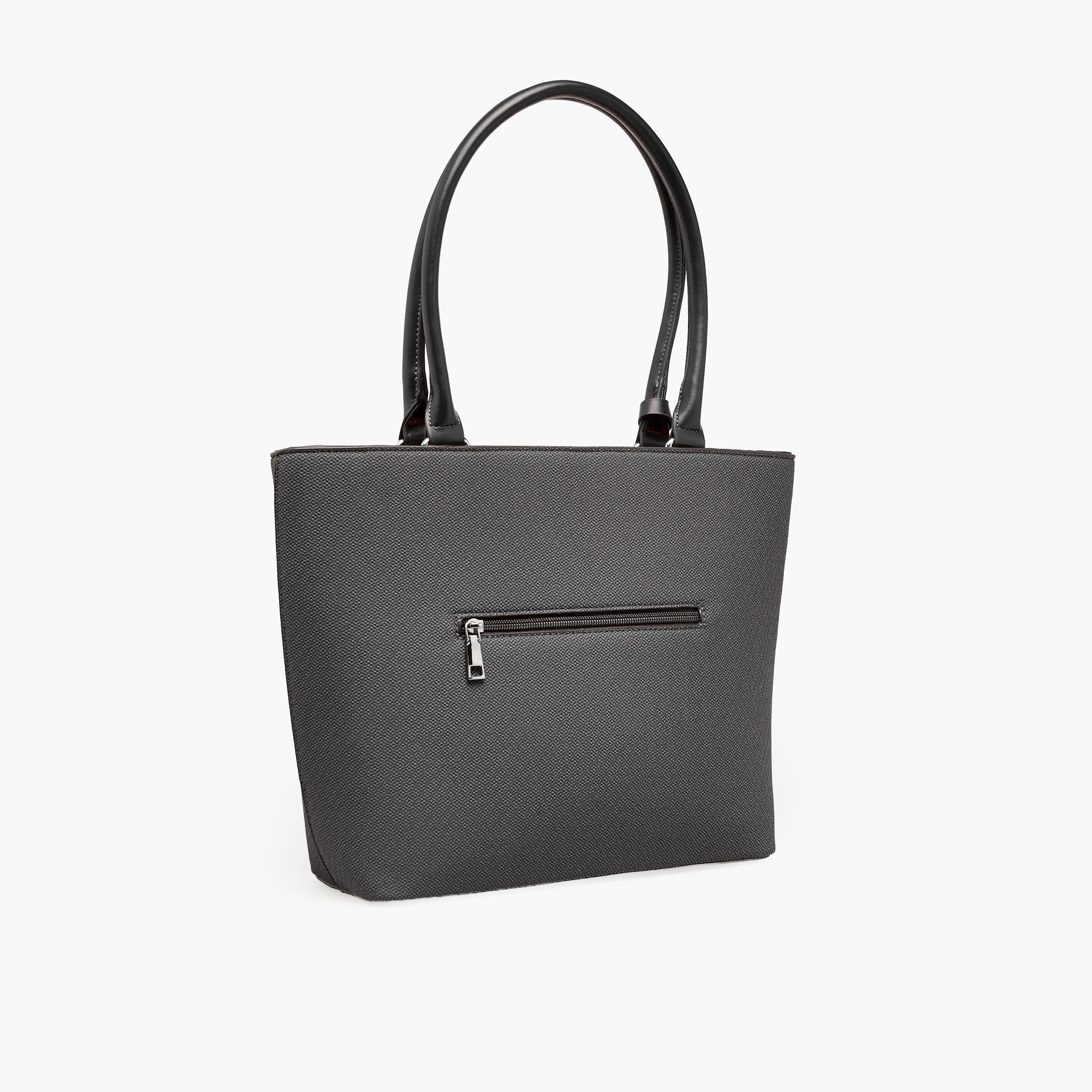 Adore Textured Tote Bag with Double Handle-women-bagsandwallets-handbags-image-3