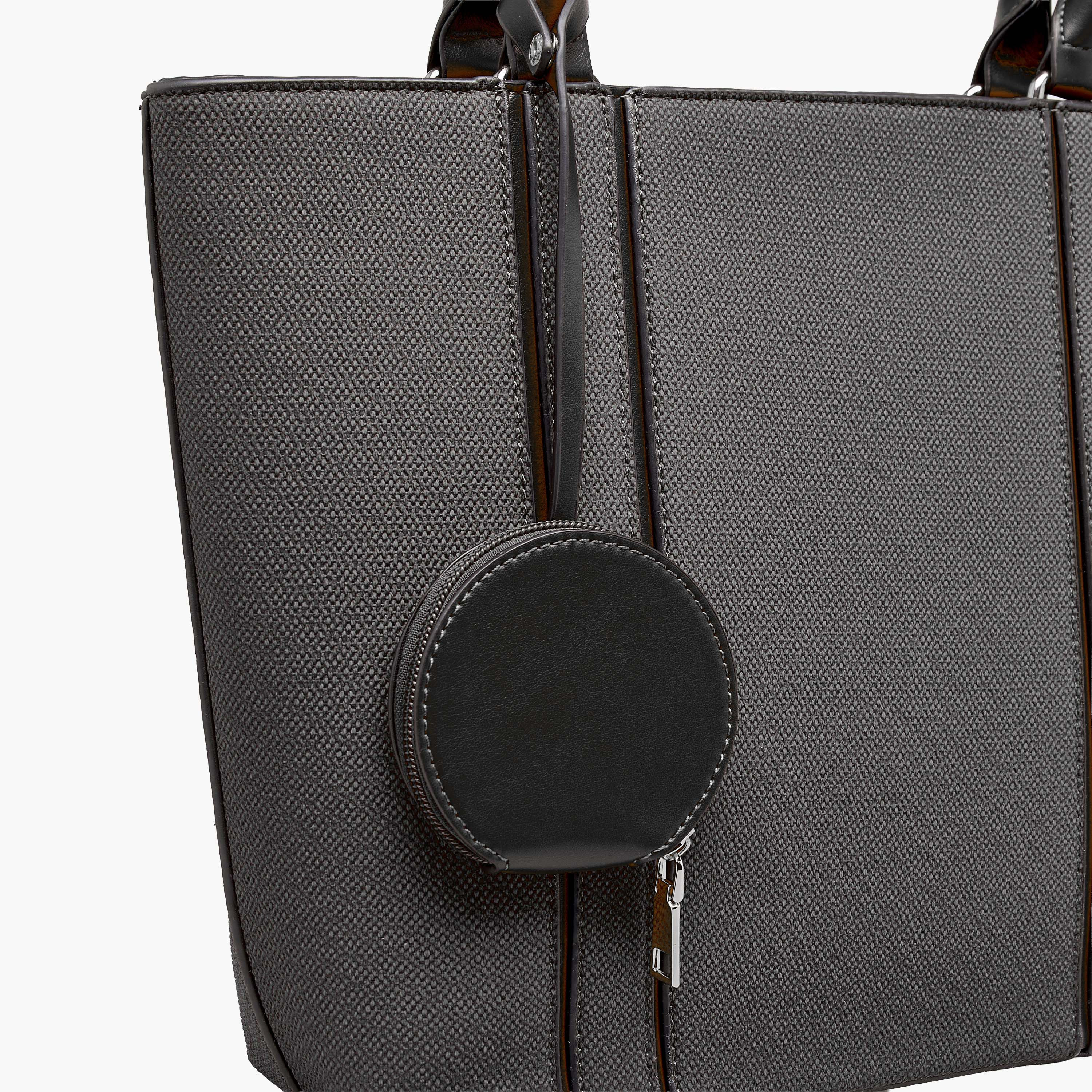 Adore Textured Tote Bag with Double Handle-women-bagsandwallets-handbags-image-4