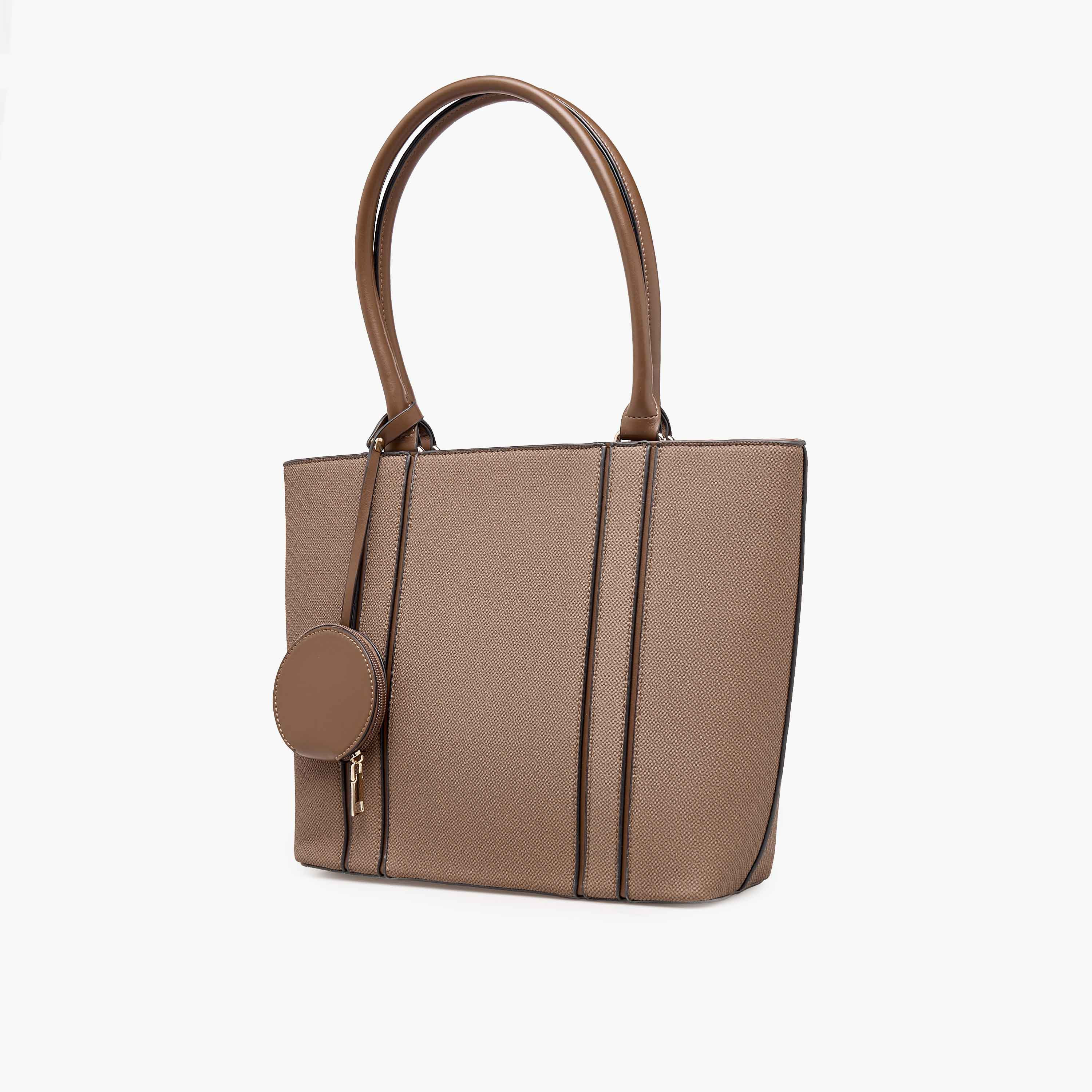 Adore Textured Tote Bag with Double Handle-women-bagsandwallets-handbags-image-2