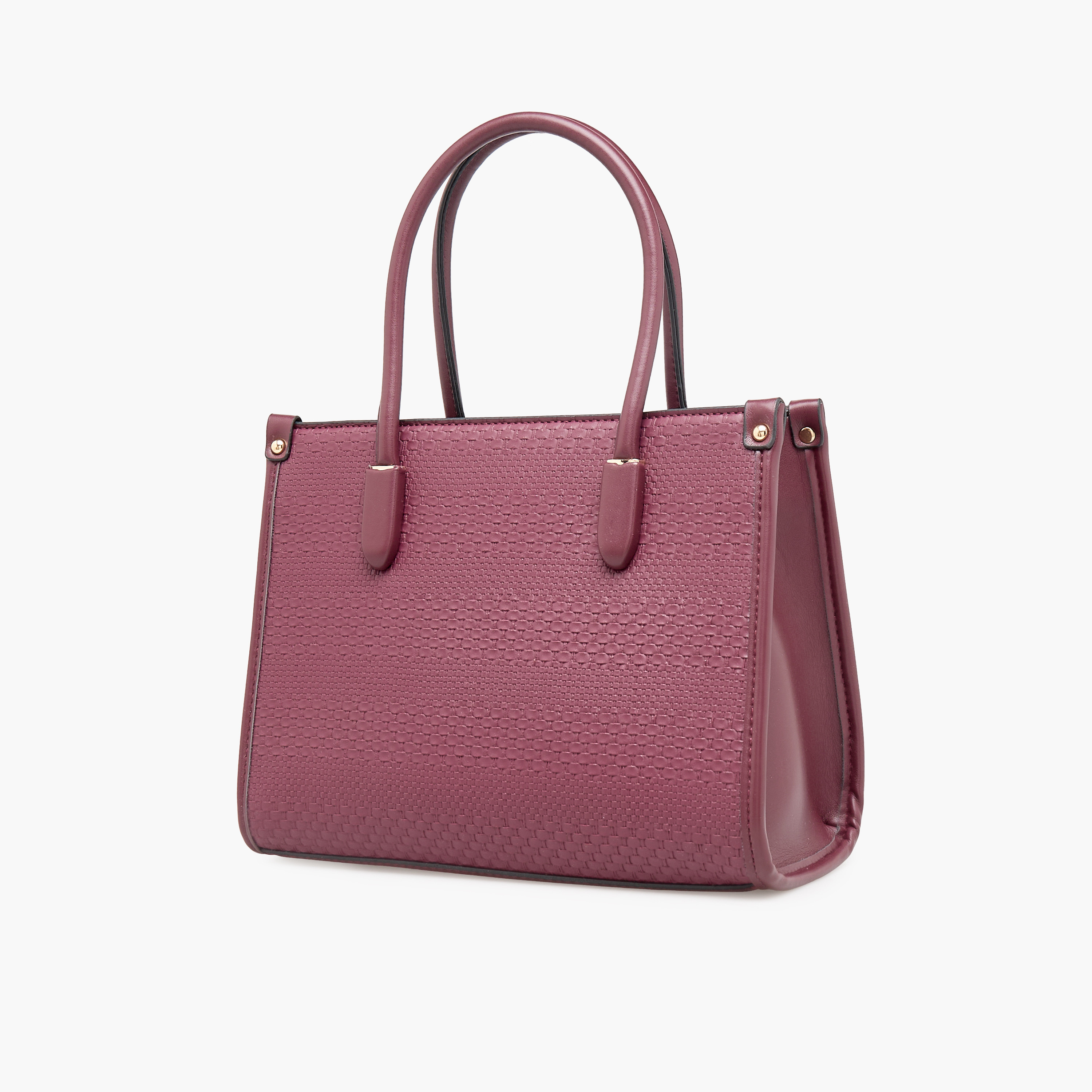 Adore Textured Tote Bag with Double Handle-women-bagsandwallets-handbags-image-2