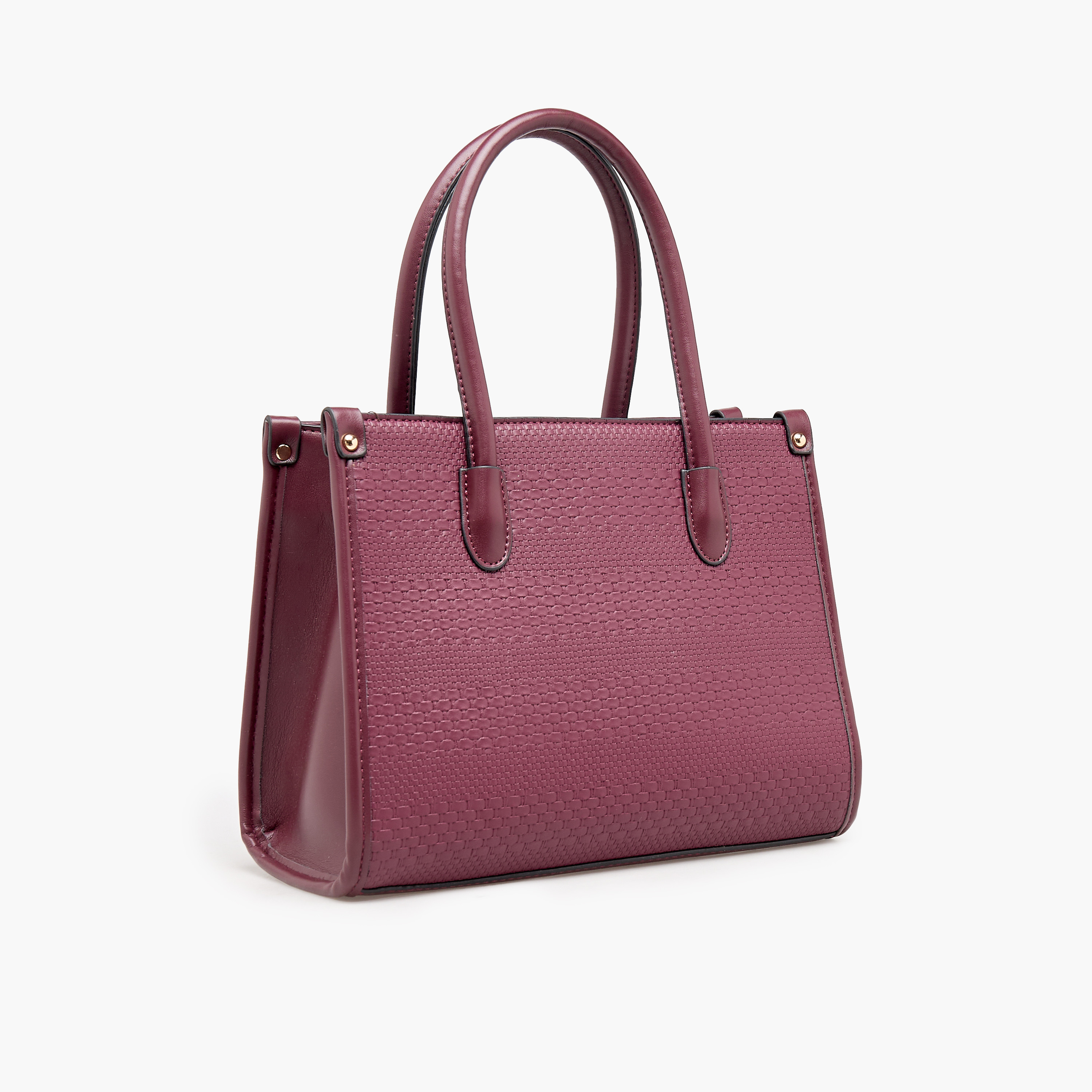 Adore Textured Tote Bag with Double Handle-women-bagsandwallets-handbags-image-3