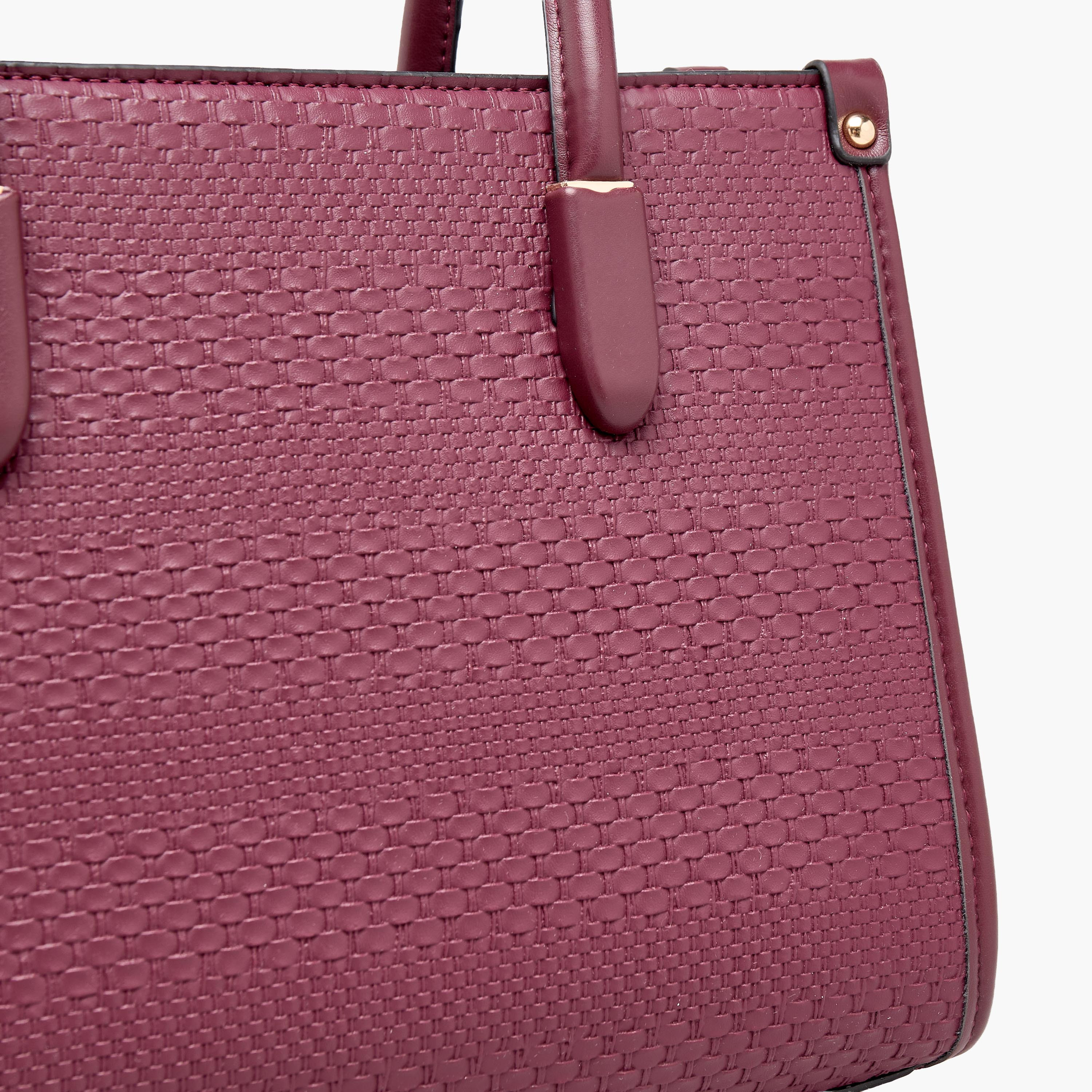 Adore Textured Tote Bag with Double Handle-women-bagsandwallets-handbags-image-4
