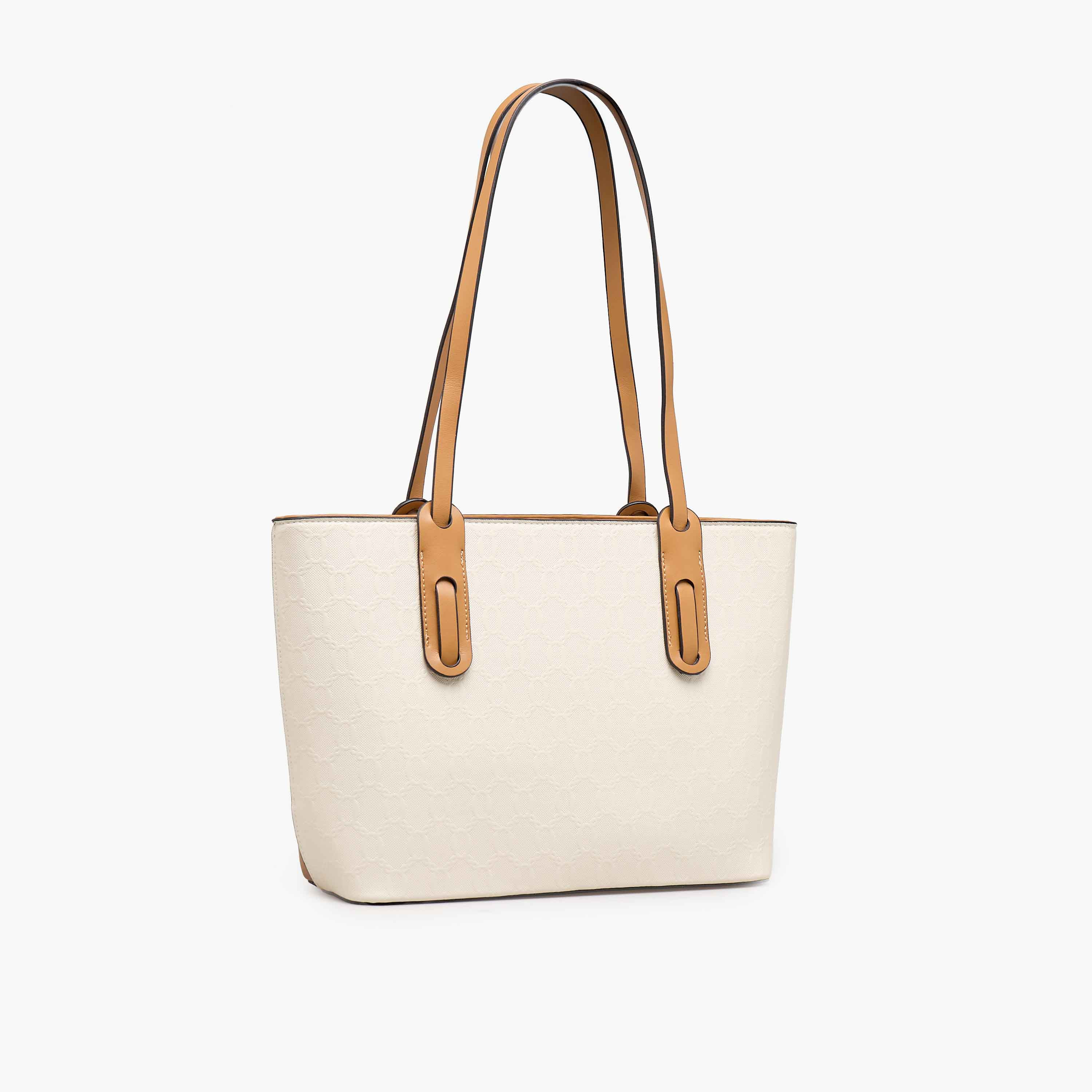 Adore Geometric Print Tote Bag with Double Handle-women-bagsandwallets-handbags-image-3