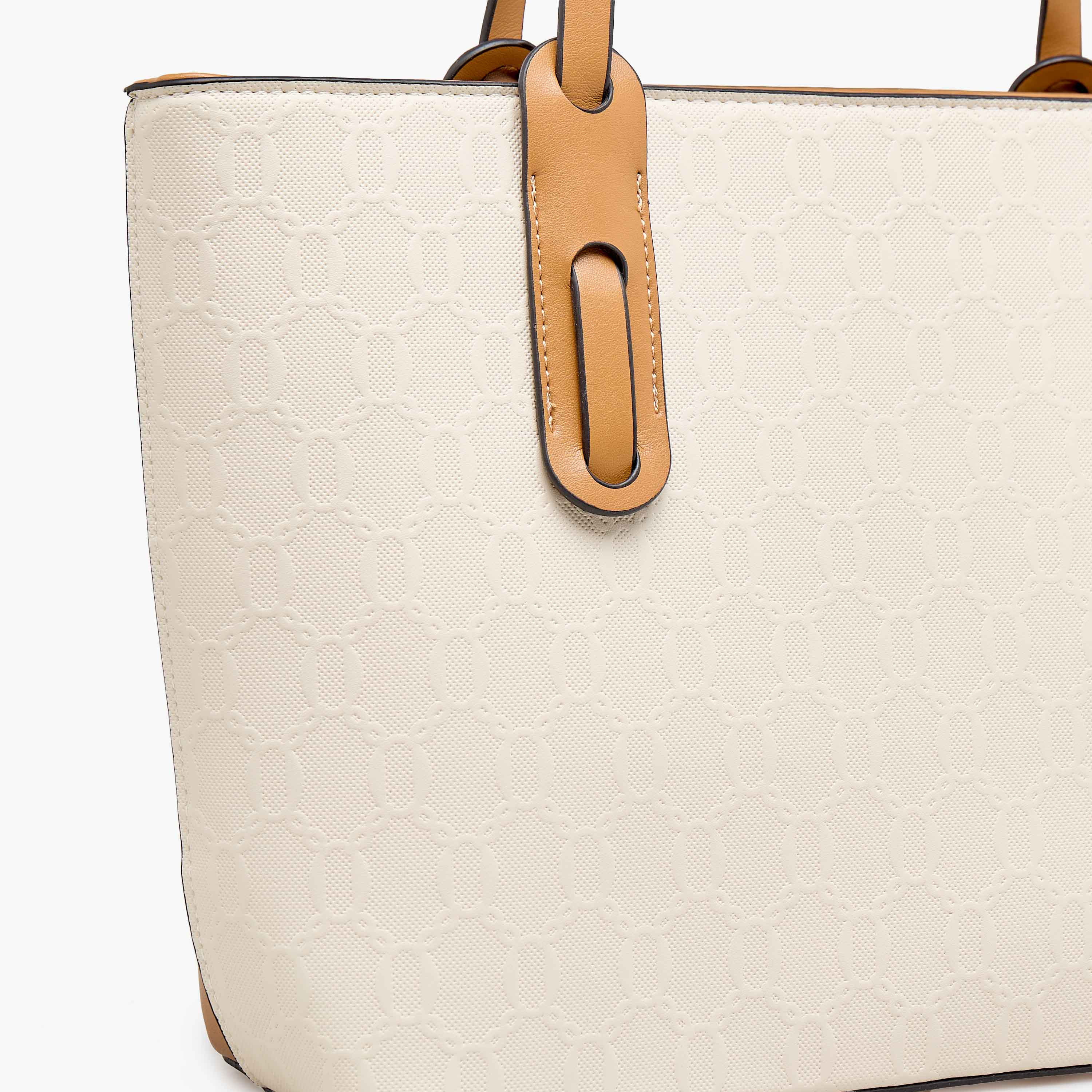 Adore Geometric Print Tote Bag with Double Handle-women-bagsandwallets-handbags-image-6