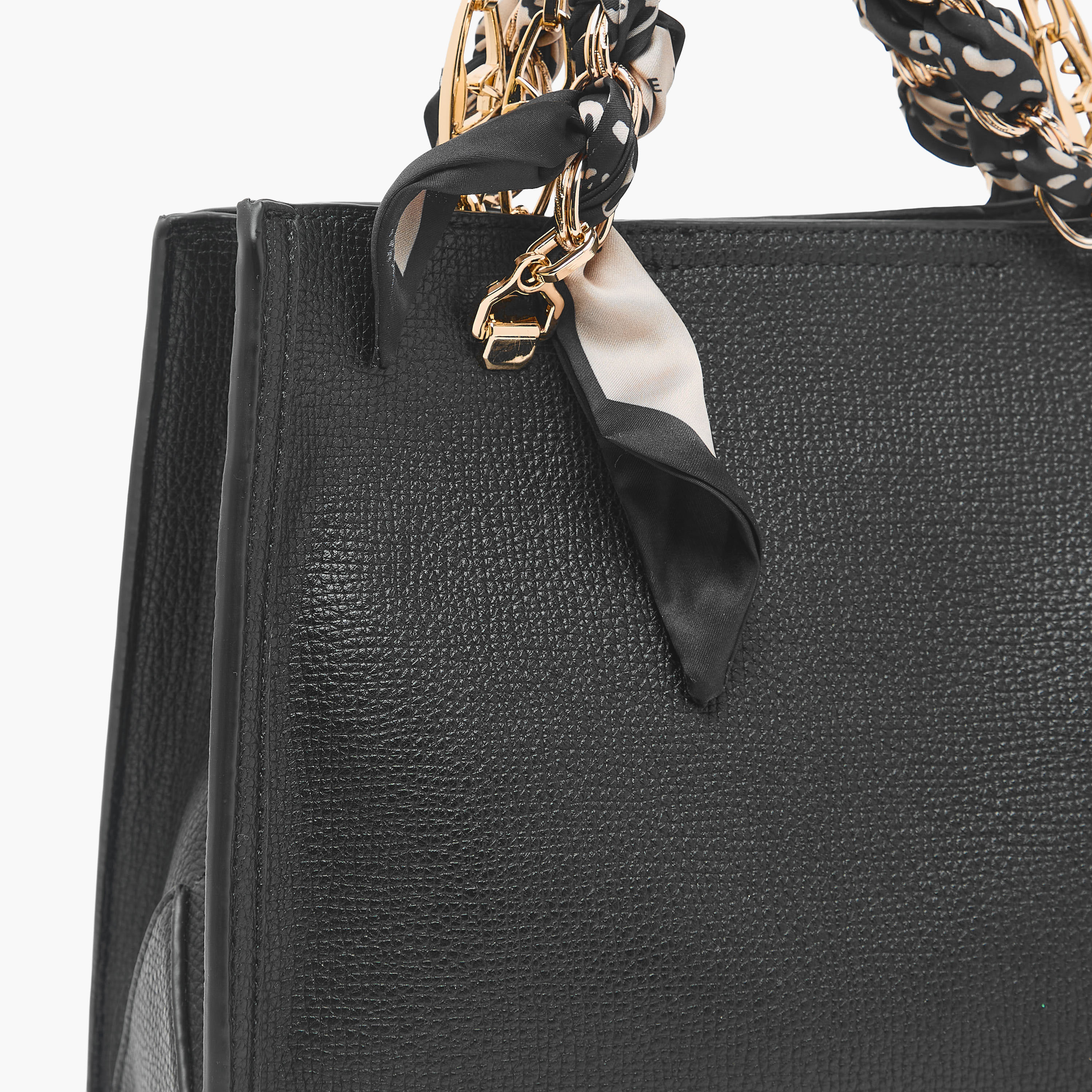 Sisley Textured Tote Bag with Scarf Accent-women-bagsandwallets-handbags-image-5